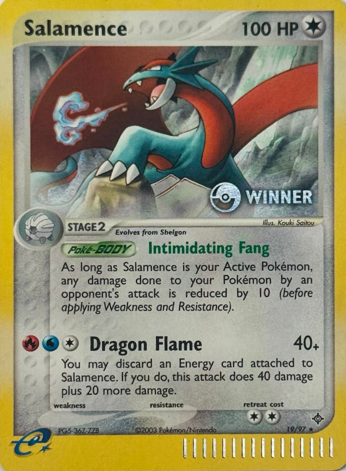 Pokémon Tcg Salamence 19/97 Holo