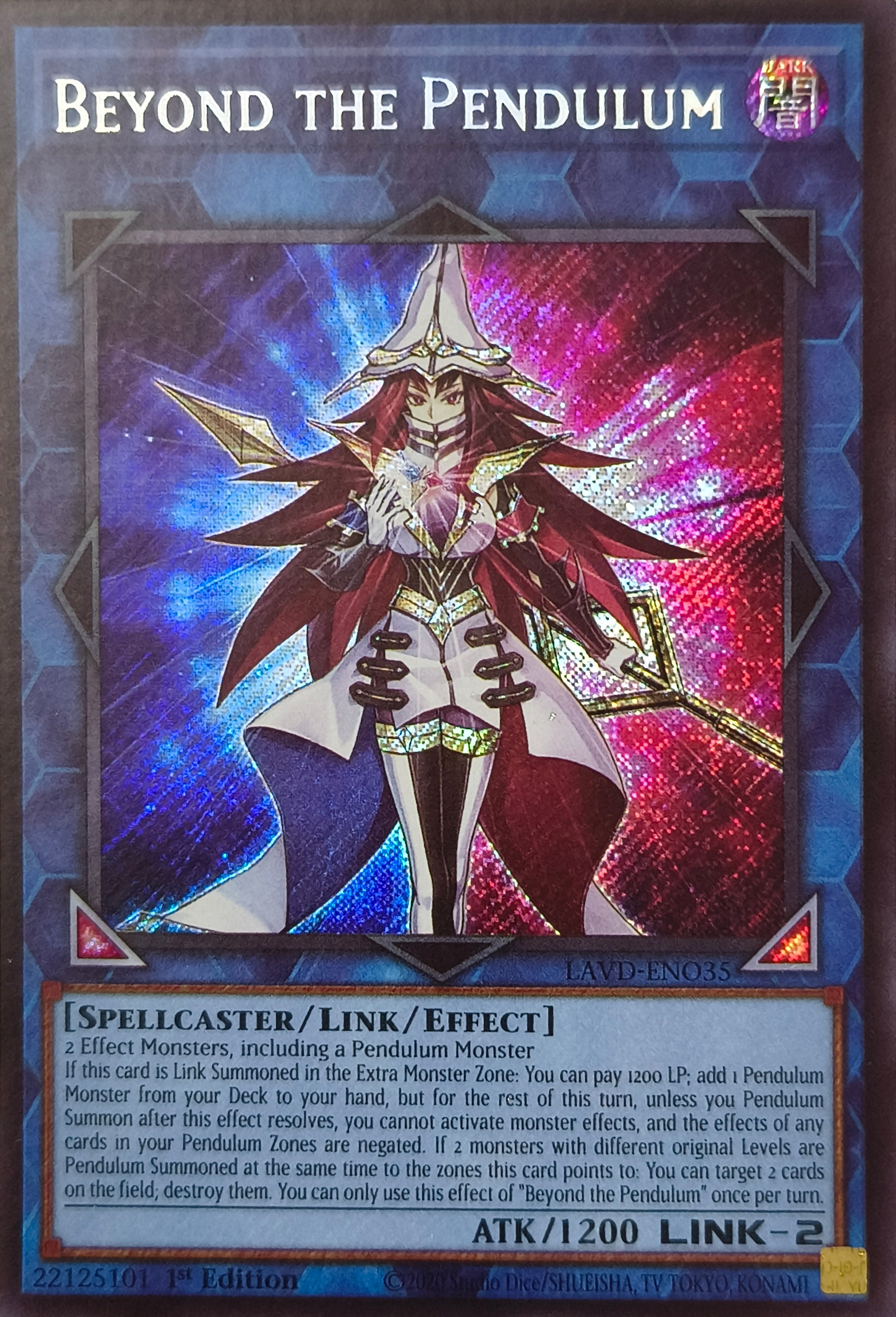 Yugioh! Beyond The Pendulum Lavd-eno35 1st edition Secreta