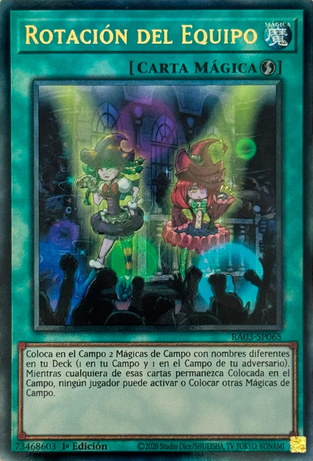 Yugioh! Rotación del equipo RA03-SP065 1ª Edición Ultimate Rare