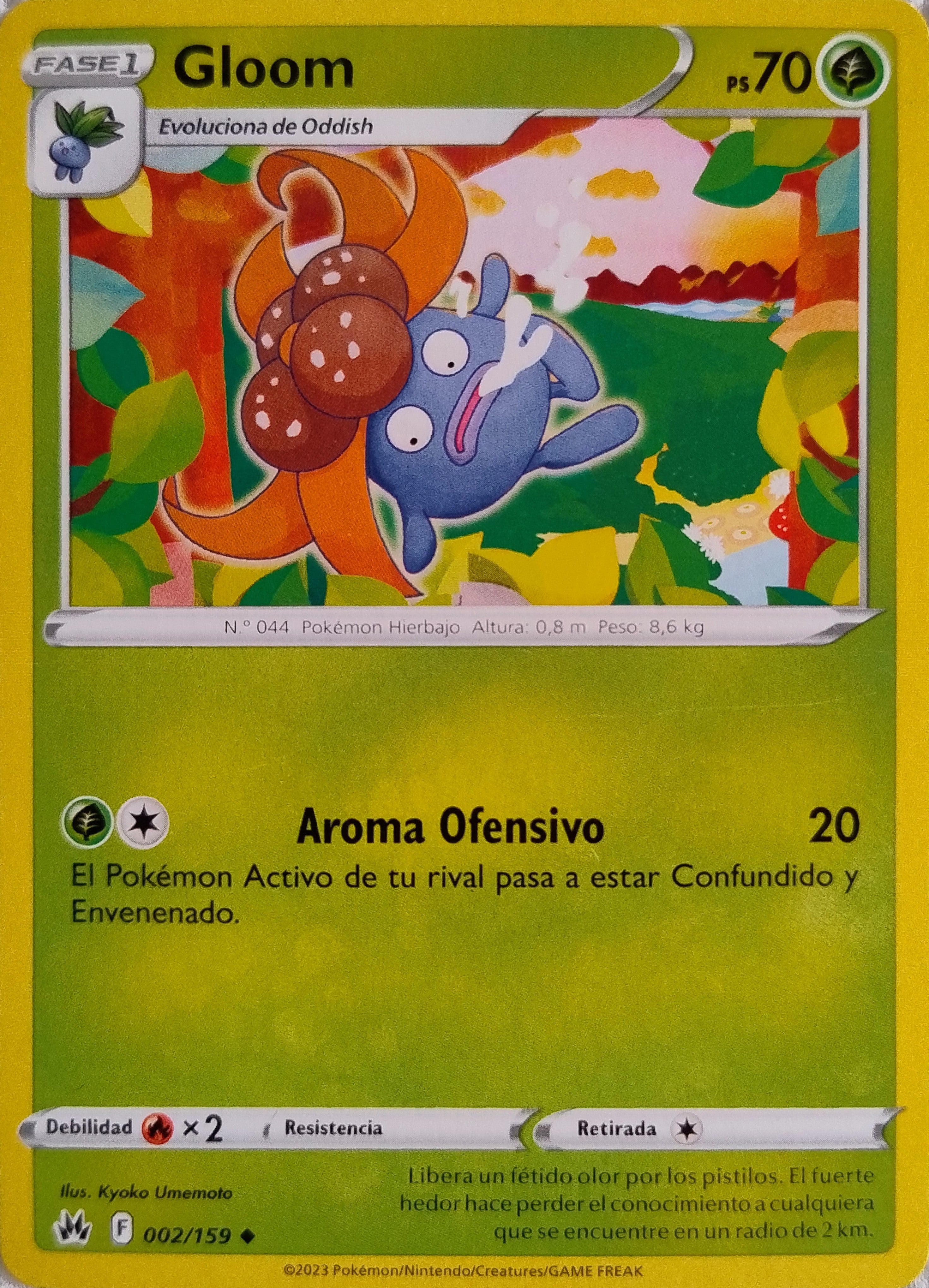 Pokemon Tcg Gloom 002/159 (Español)