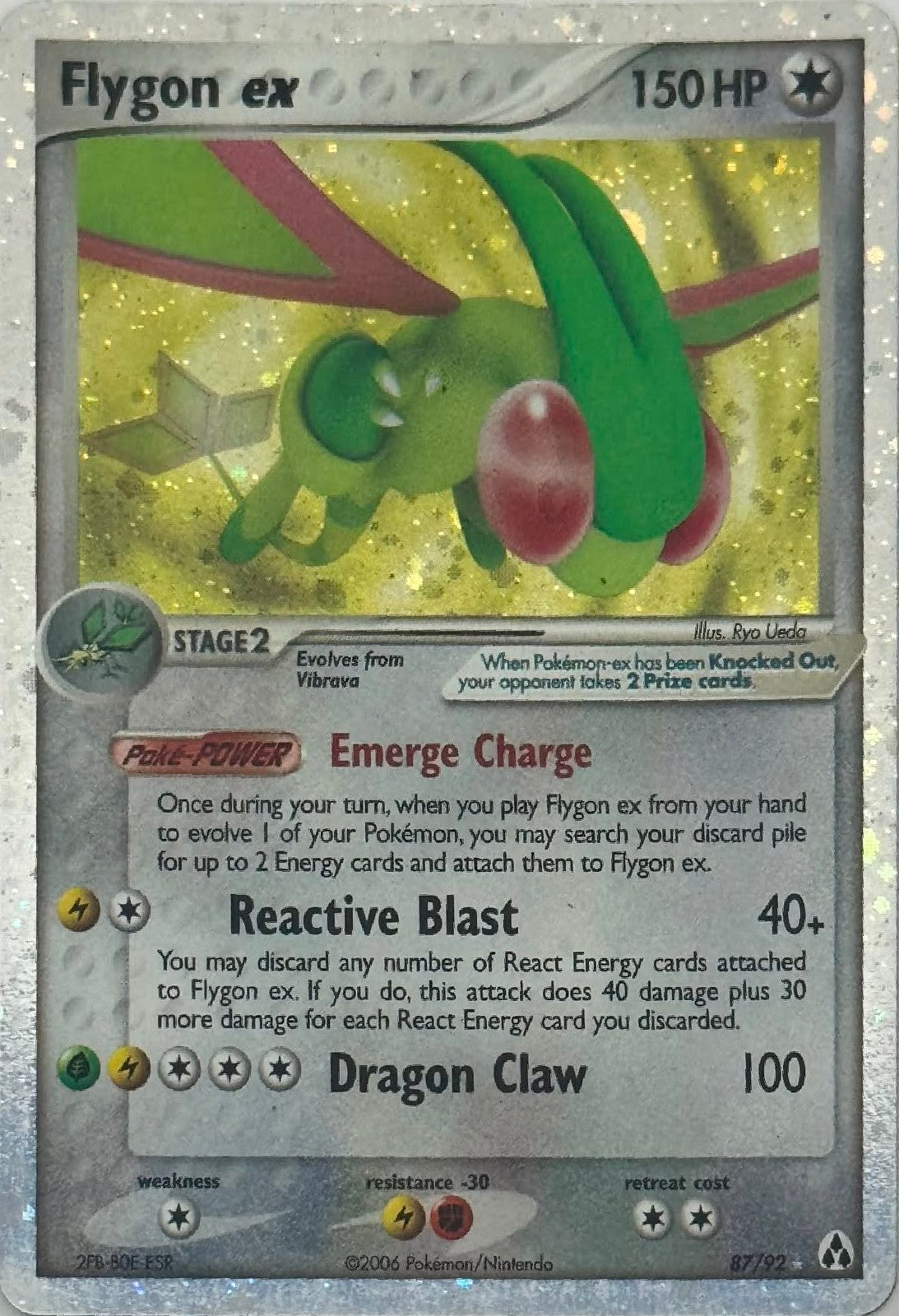 Pokémon Tcg Flygon Ex 87/92
