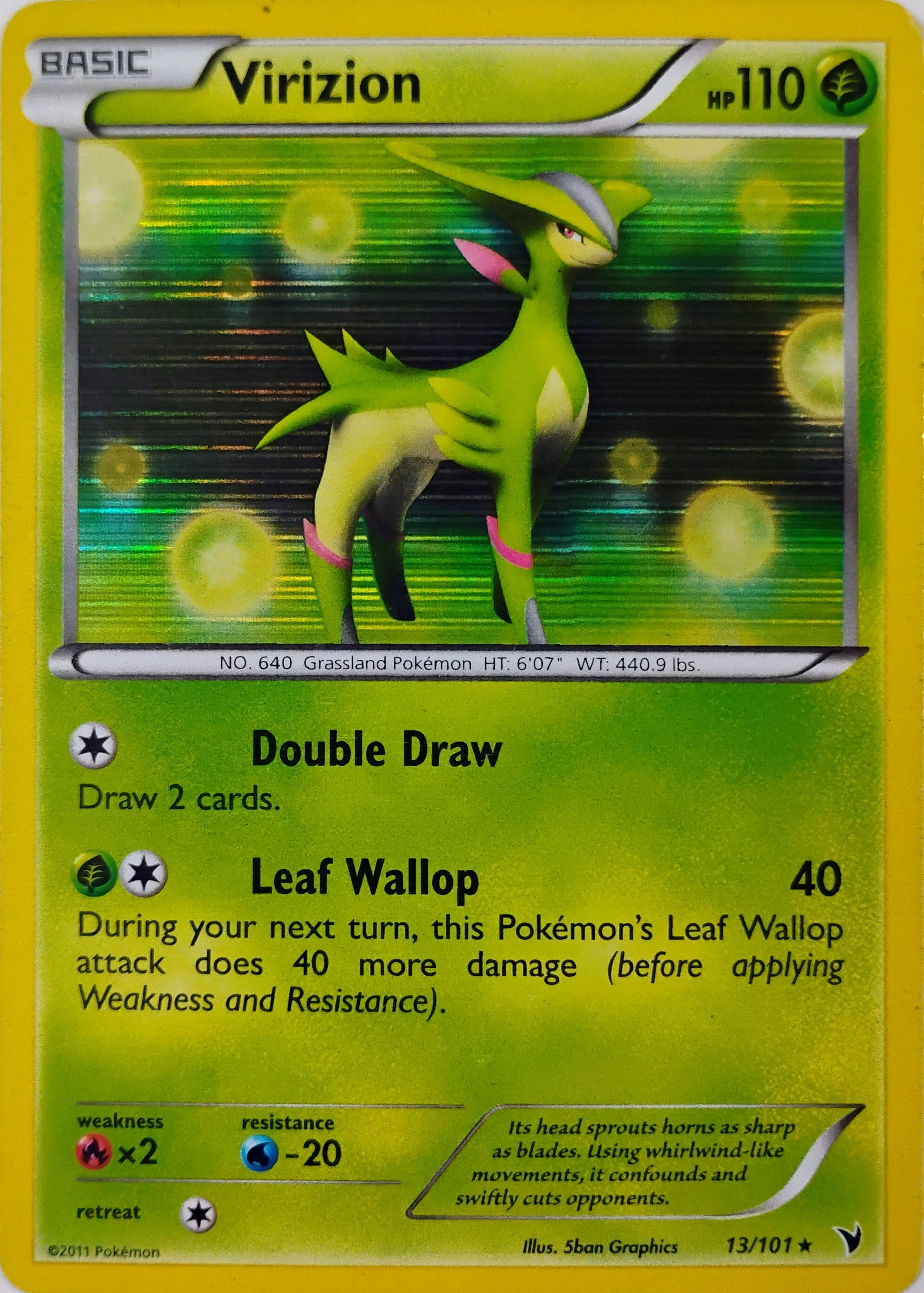 Pokémon tcg Virizion 13/101 Holo