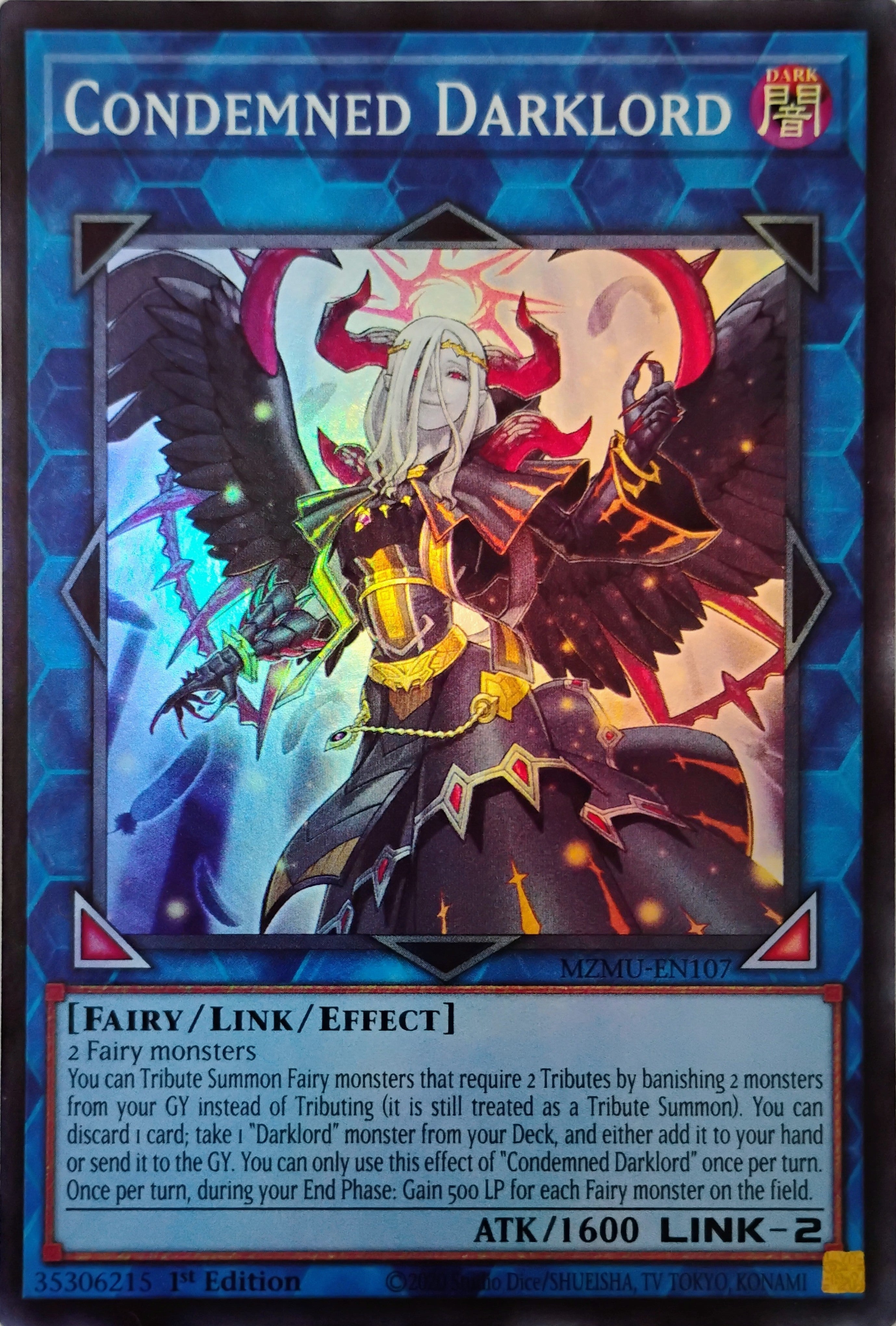 Yugioh! Condemned darklord mzmu-en107 super rara