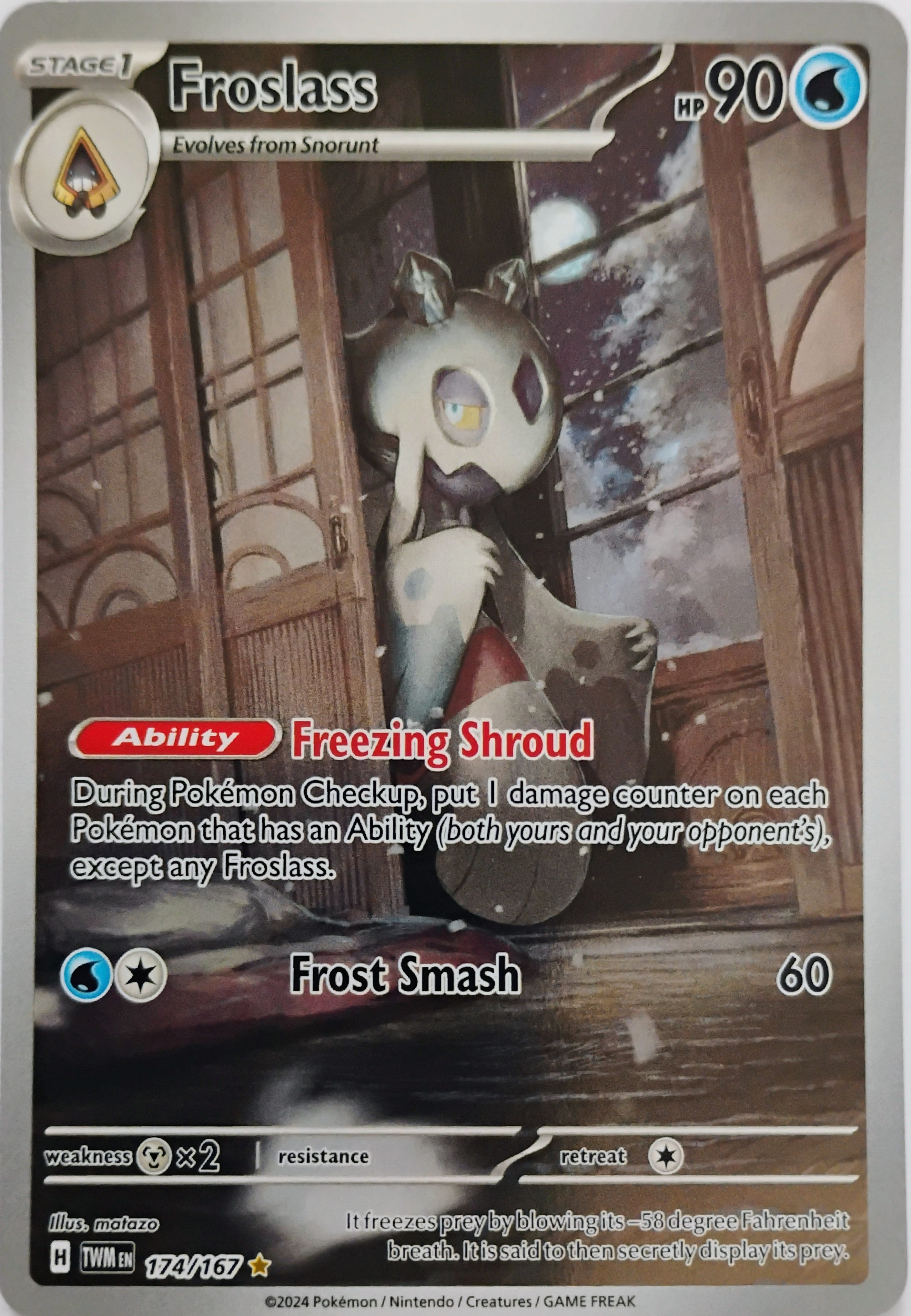 Pokémon tcg Froslass 174/167