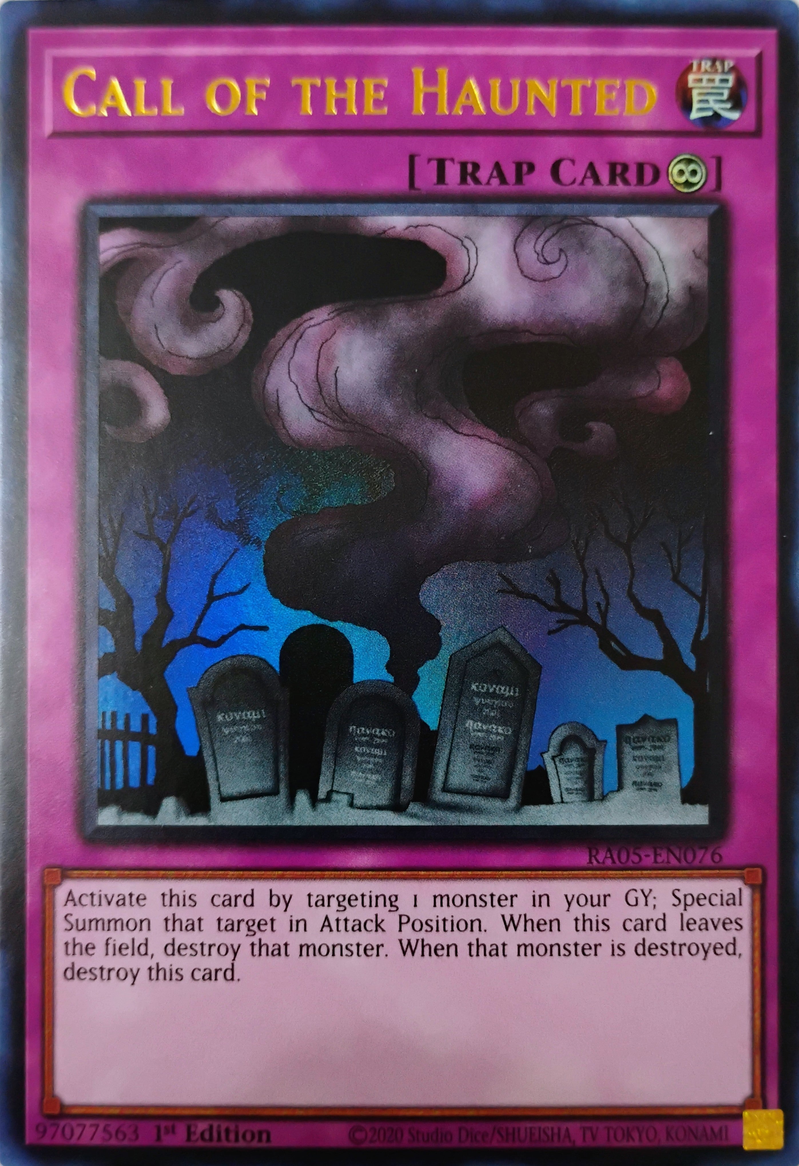 Yugioh! Call Of The Haunted Ra05-en076 1st edition Ultra Rare