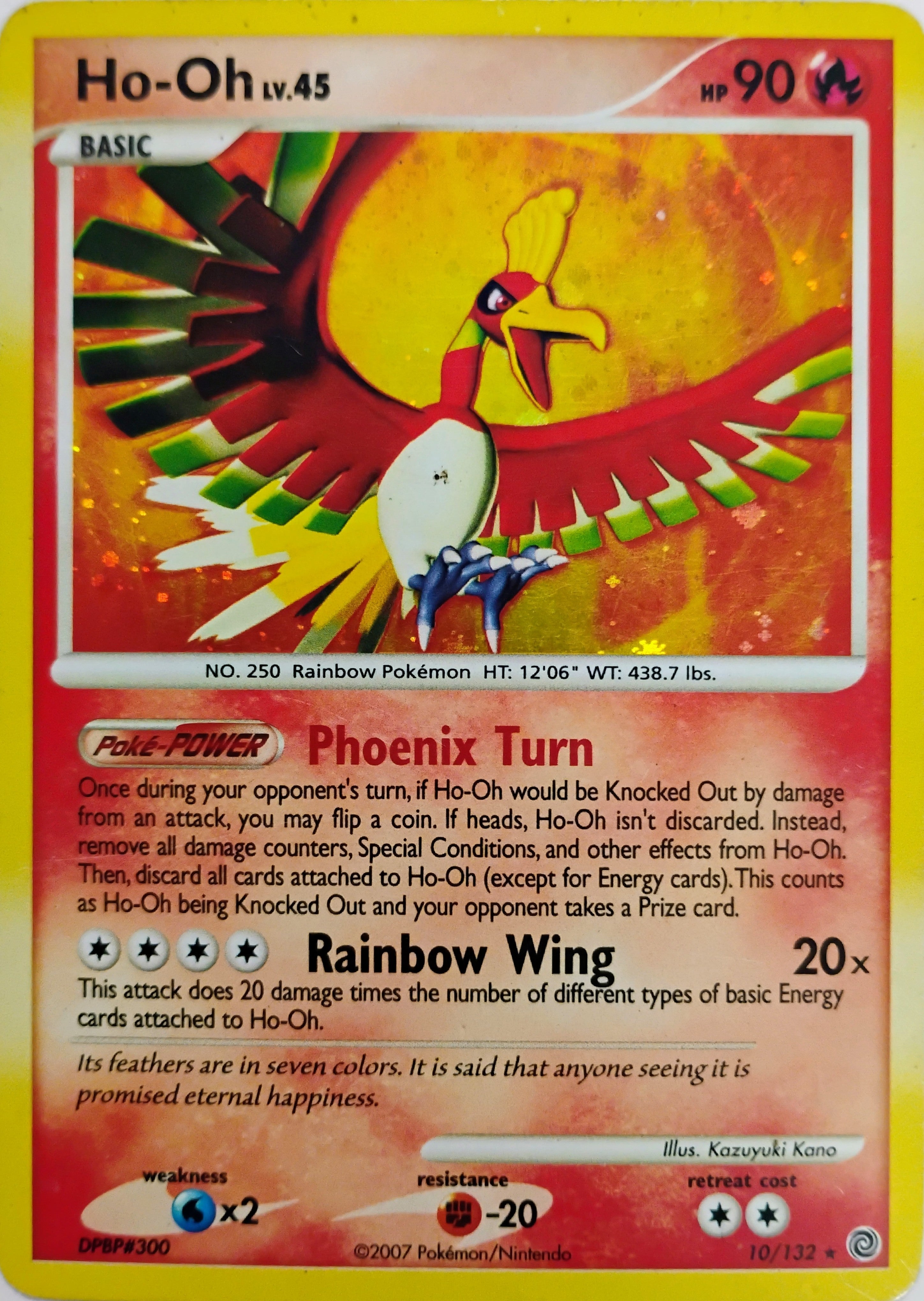 Pokémon tcg Ho-oh Lv. 45 10/132 Holo