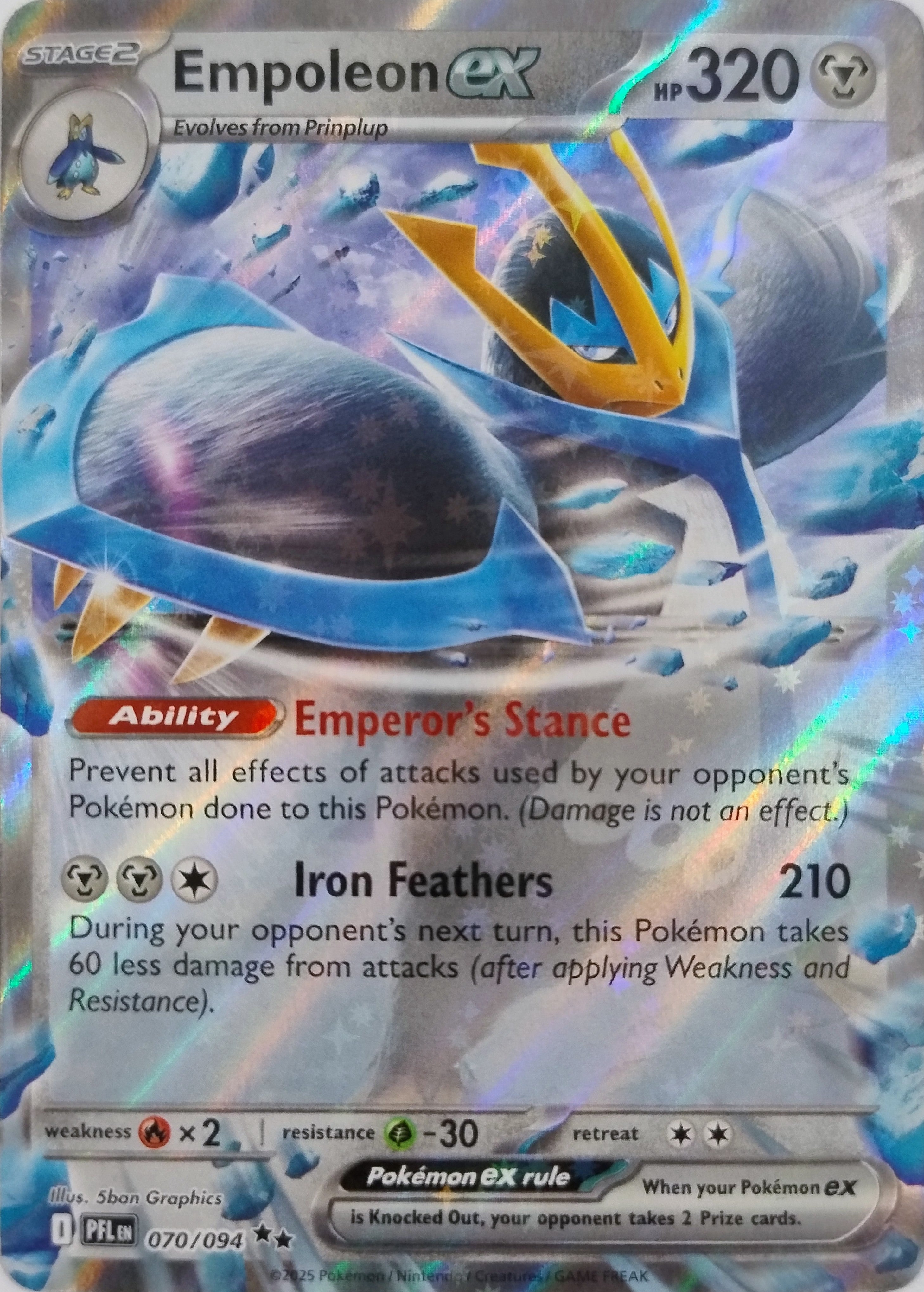 Pokemon Tcg Empoleon Ex 070/094