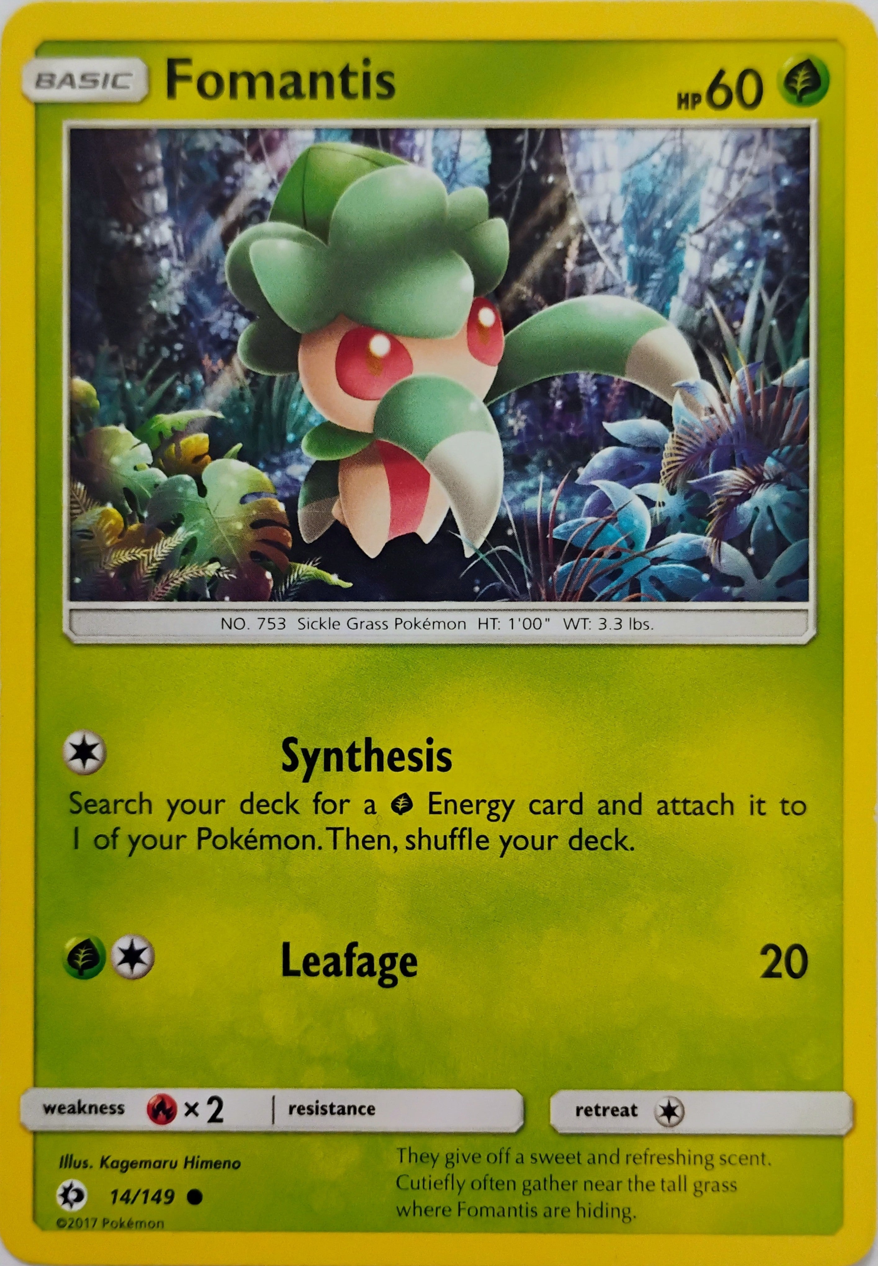 Pokémon tcg Fomantis 14/149