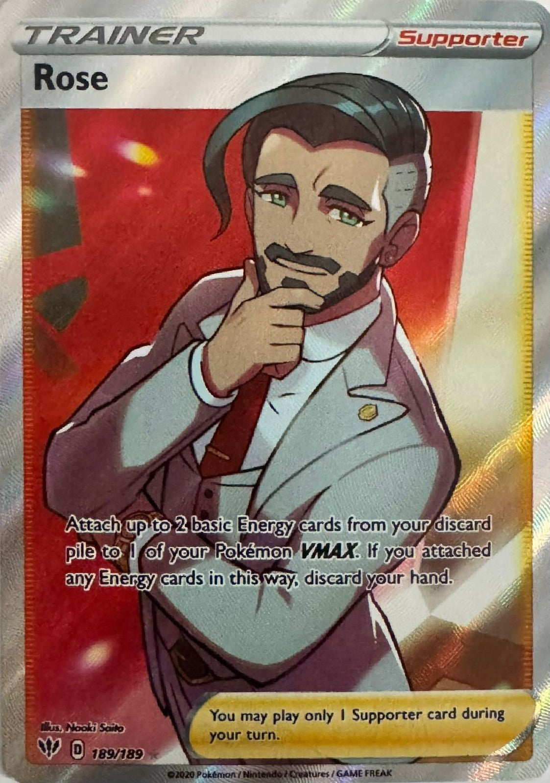 Pokemon tcg Rose 189/189