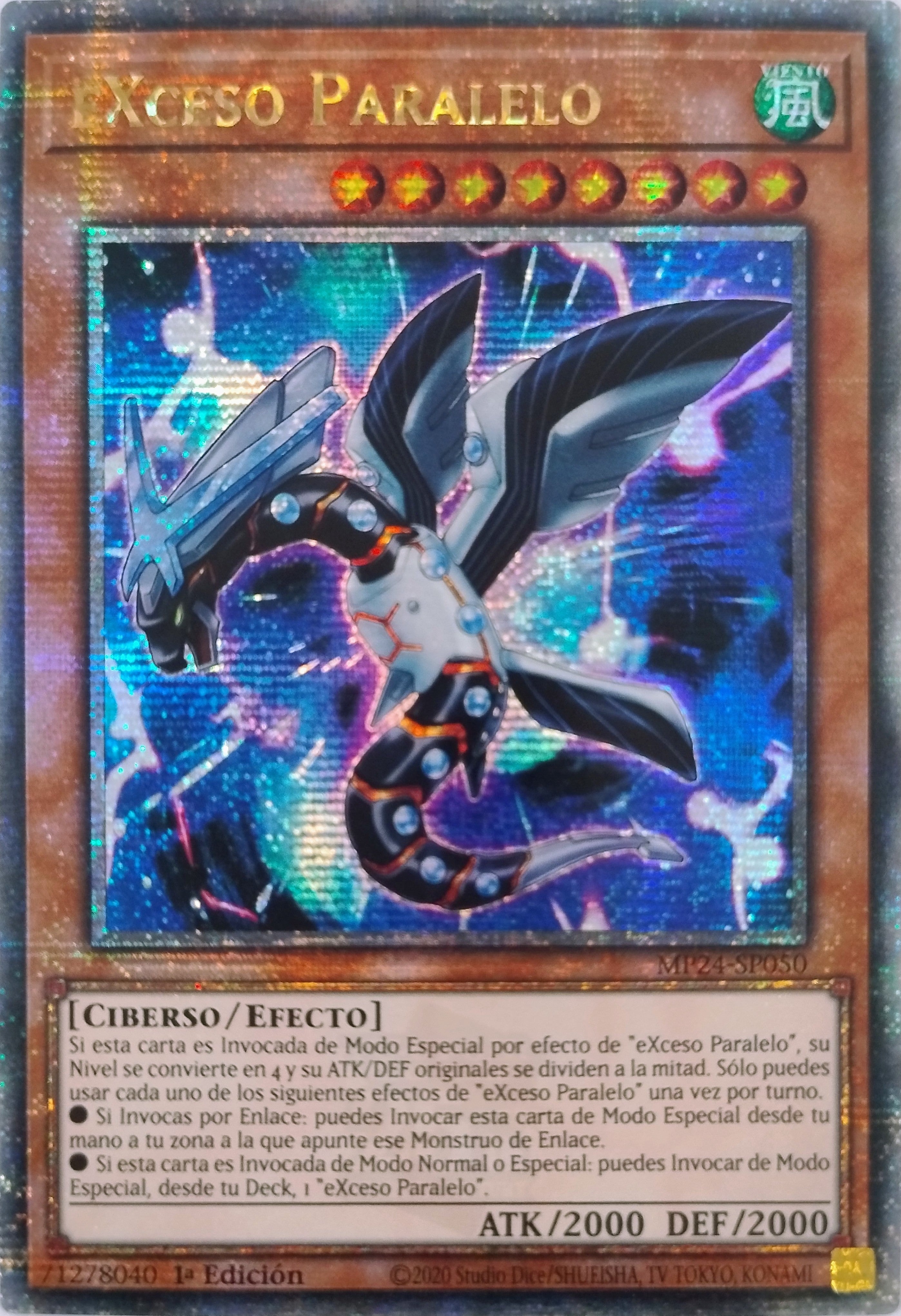Yugioh! Exceso Paralelo Mp24-sp050 1st Edition Quarter