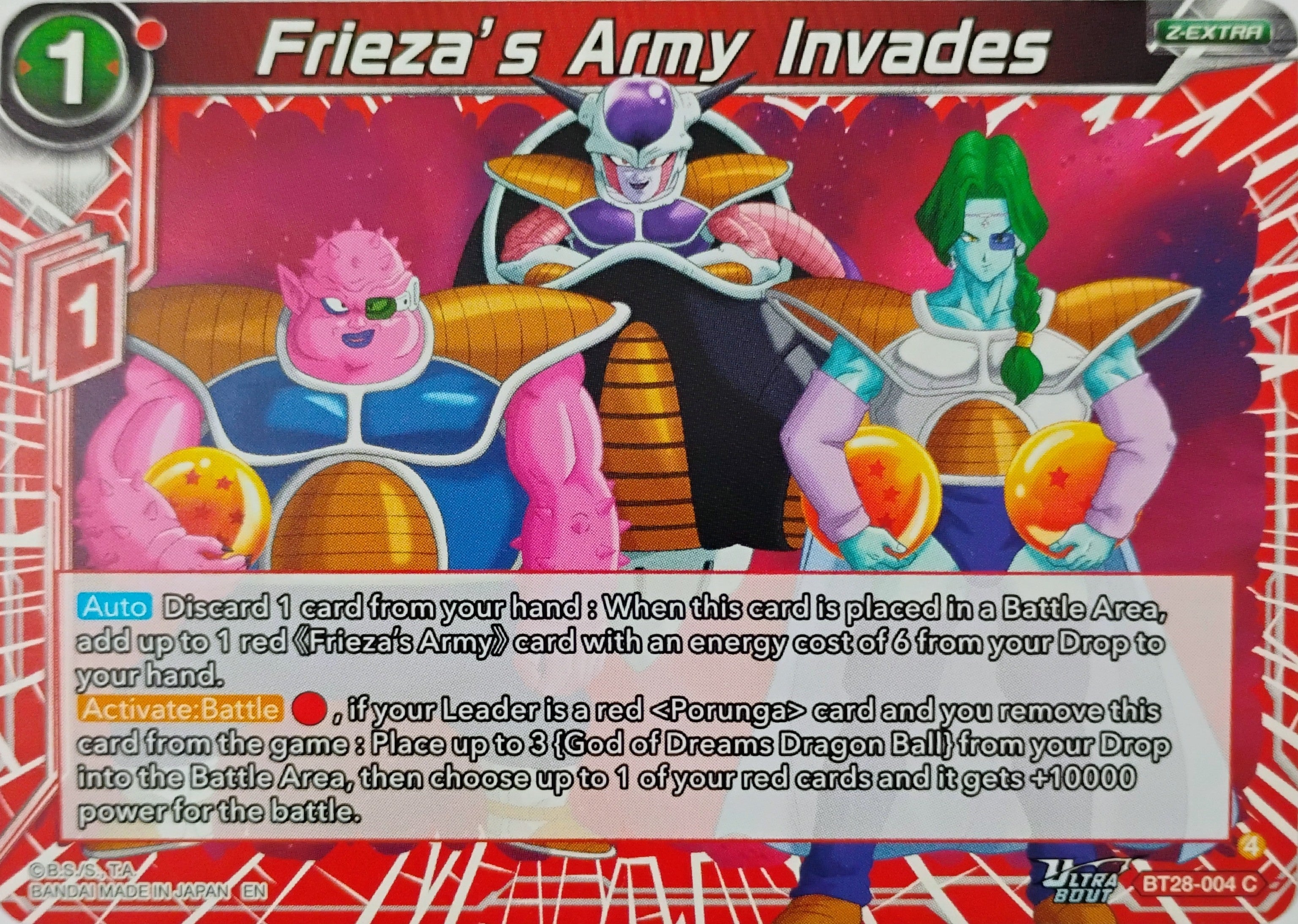 Dragón ball Frieza's Army Invades Bt28-004