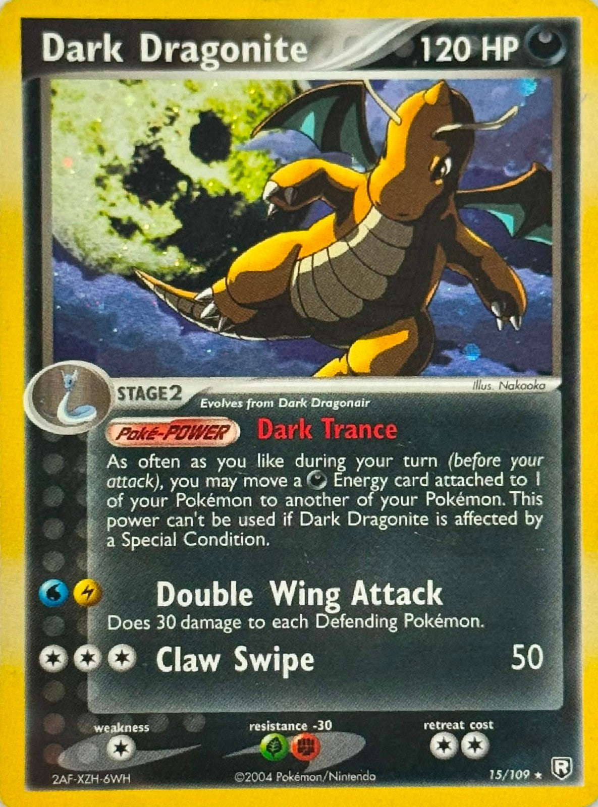 Pokémon Tcg Dark Dragonite 15/109 Holo