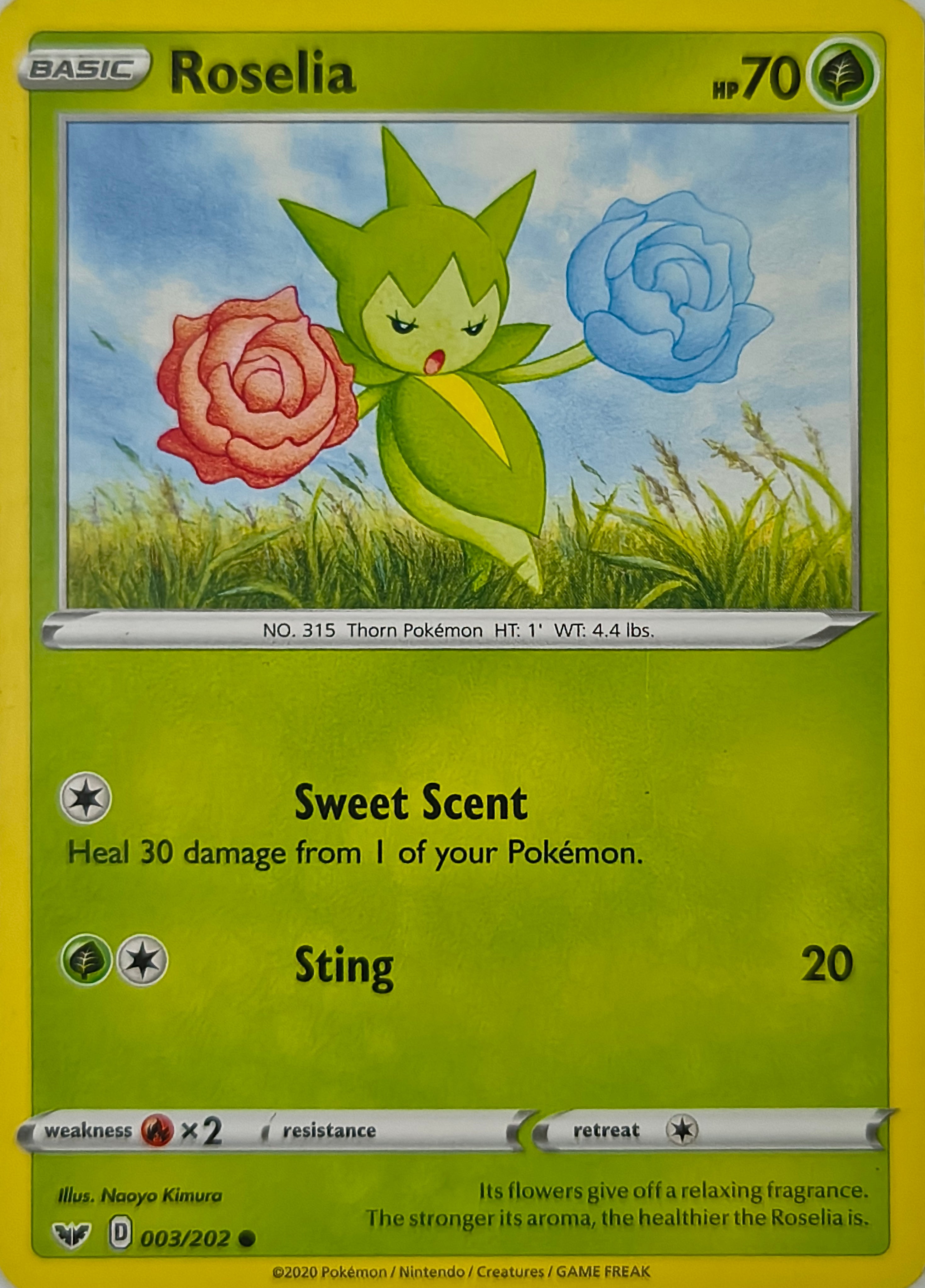 Pokémon tcg Rosalía 003/202
