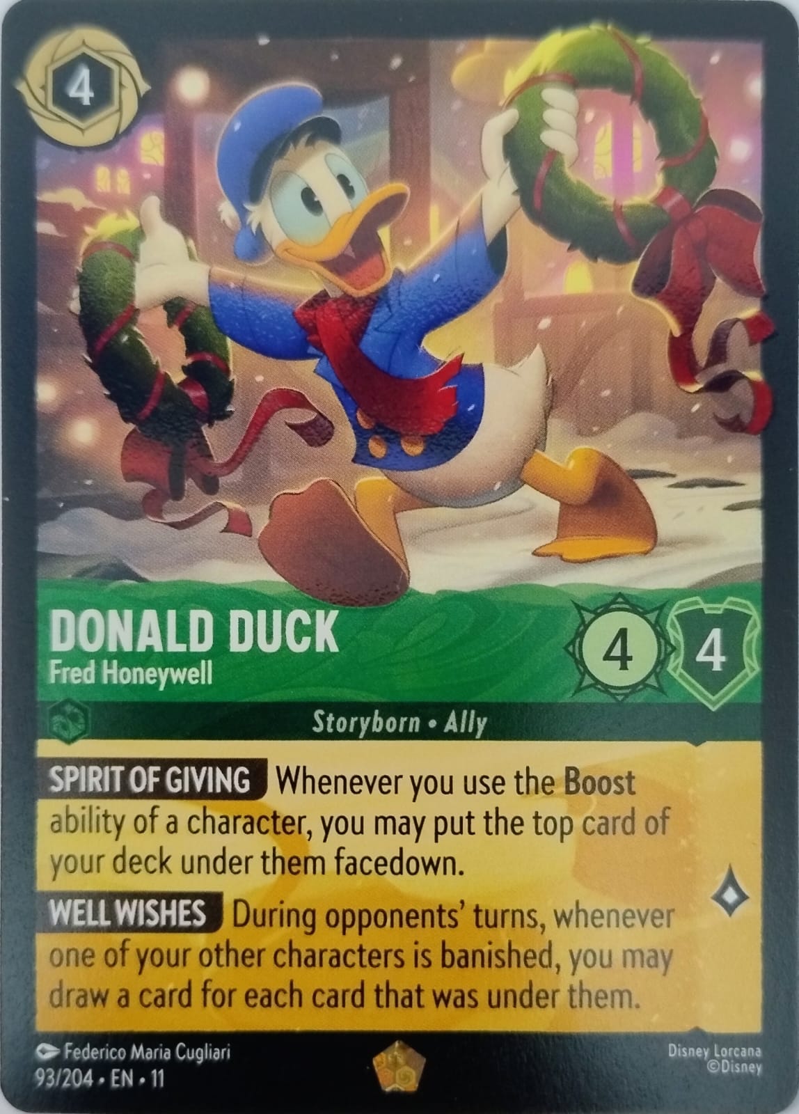 Disney Lorcana Donald Duck 93/204 (Bordless)