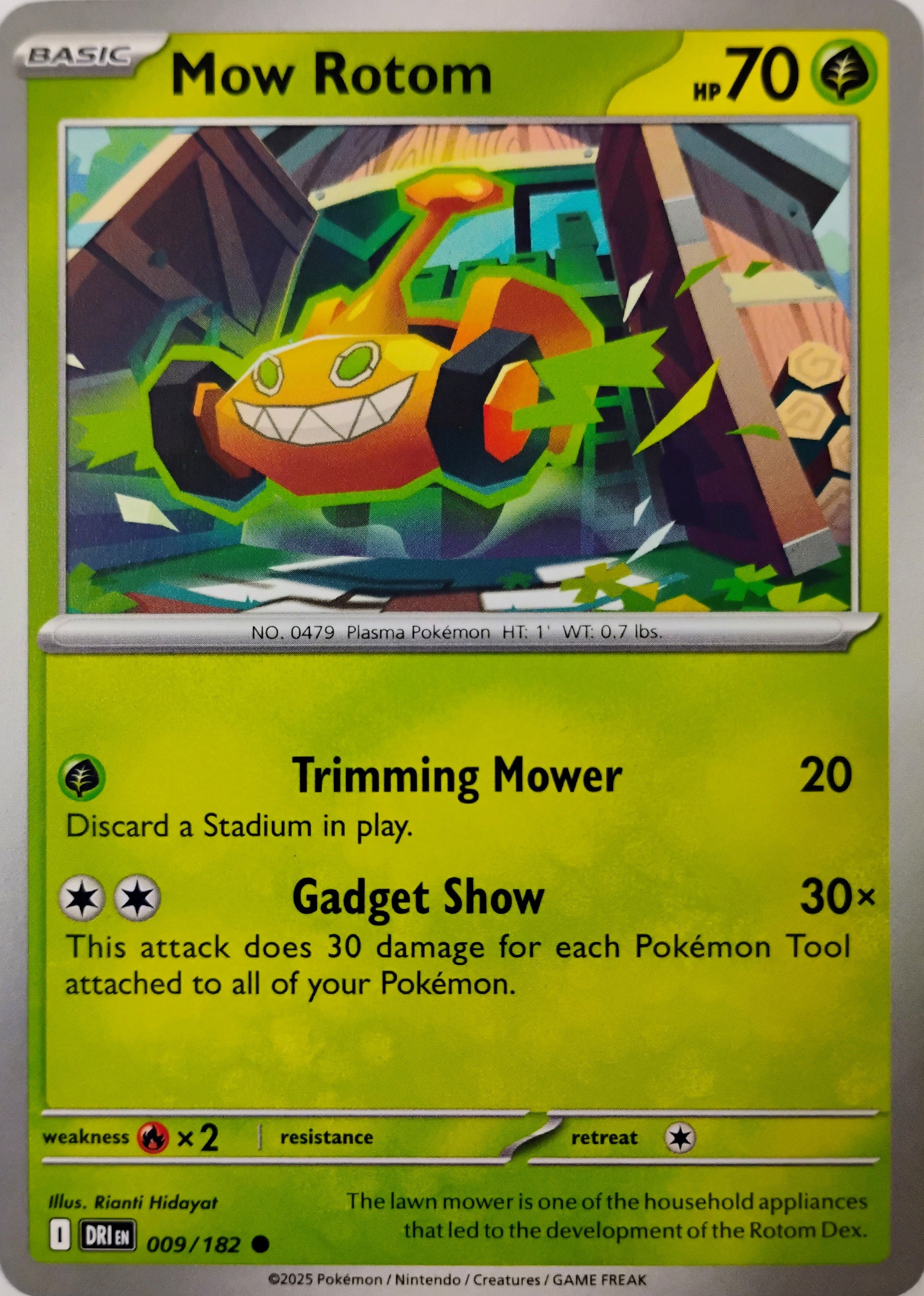 Pokémon tcg Mow Rotom 009/182