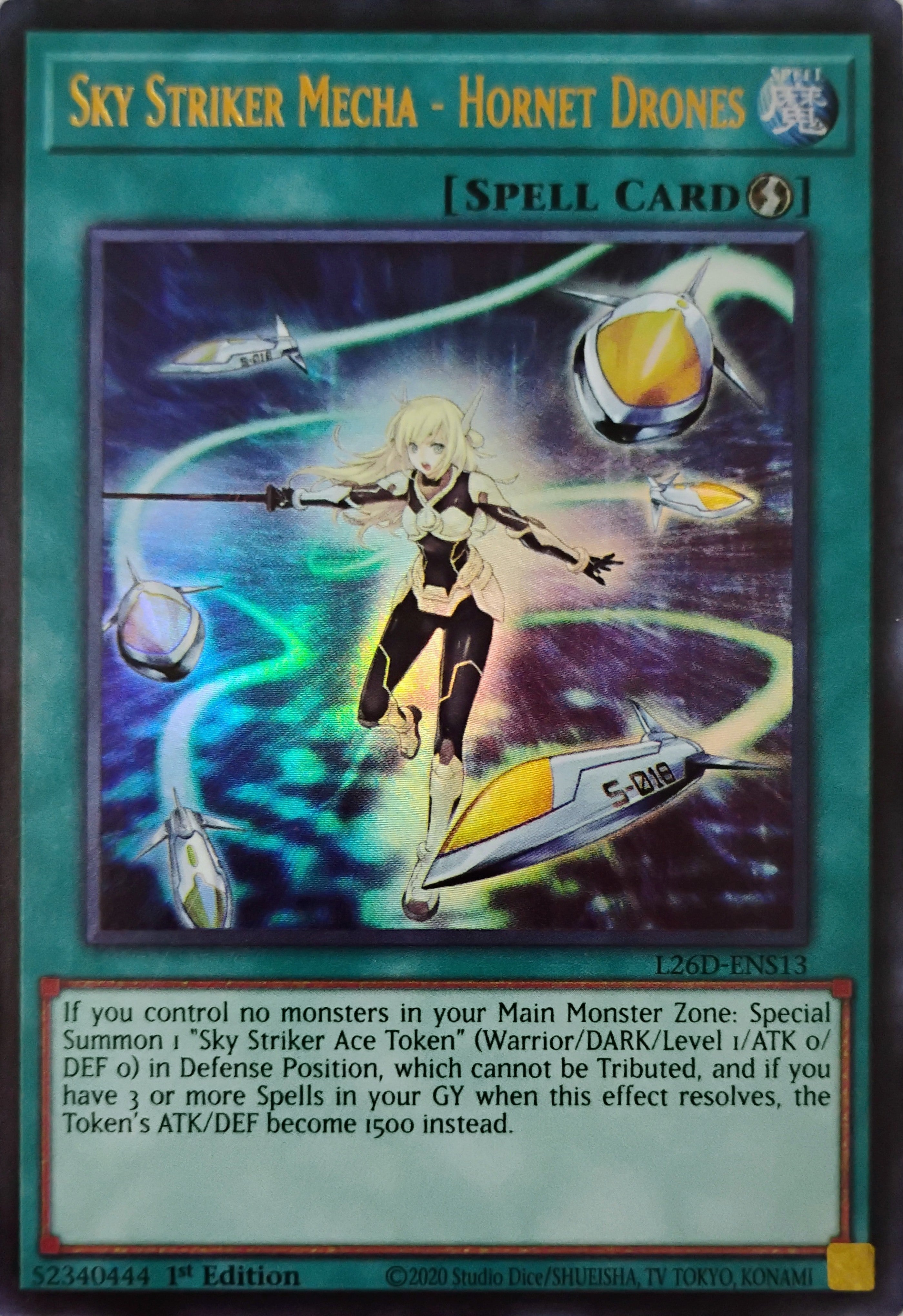 Yugioh! Sky Striker Mecha - Hornet Drones L26D-ENS13 Ultra Rare