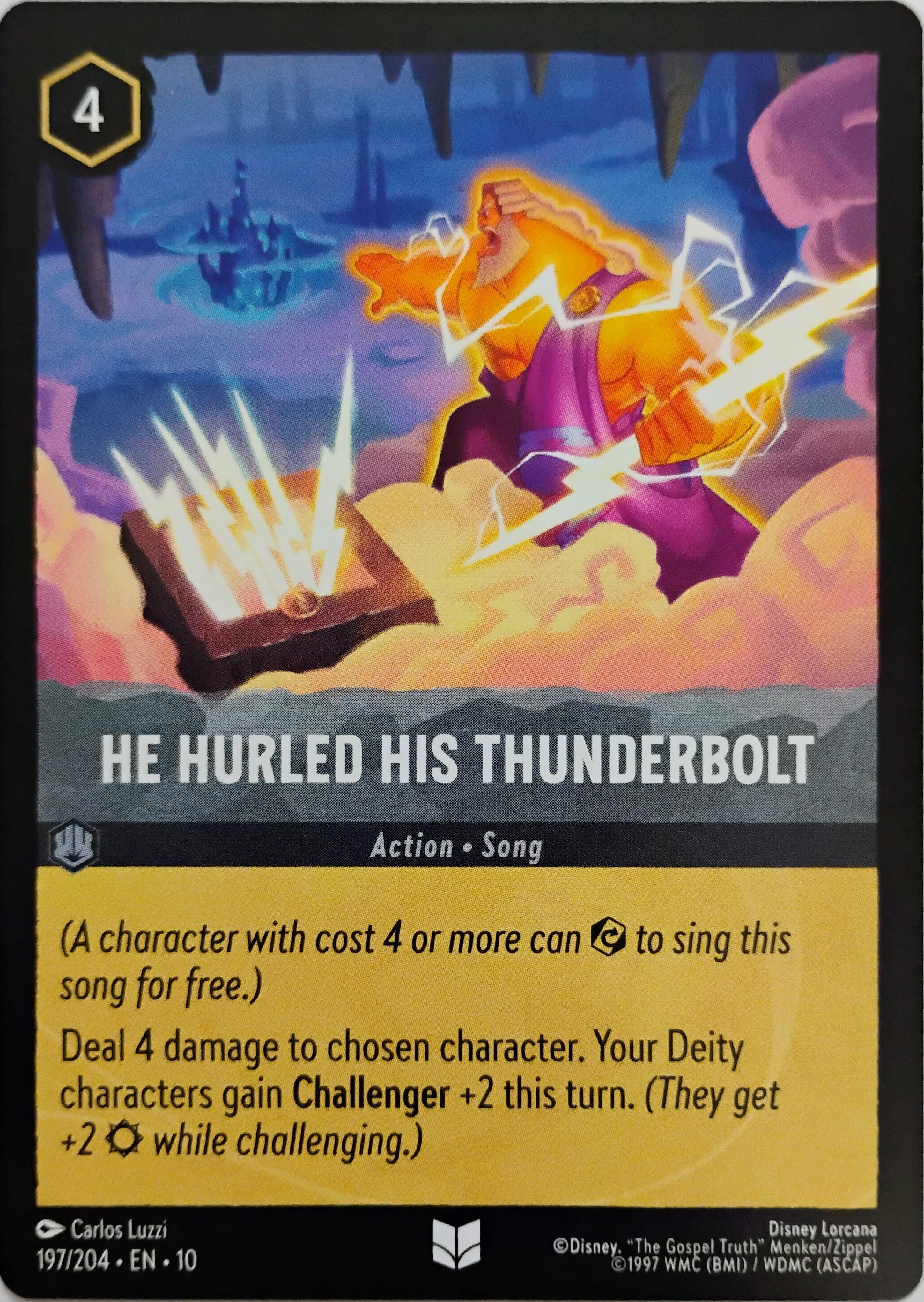 Disney Lorcana He Hurled Thunderbolt 197/204