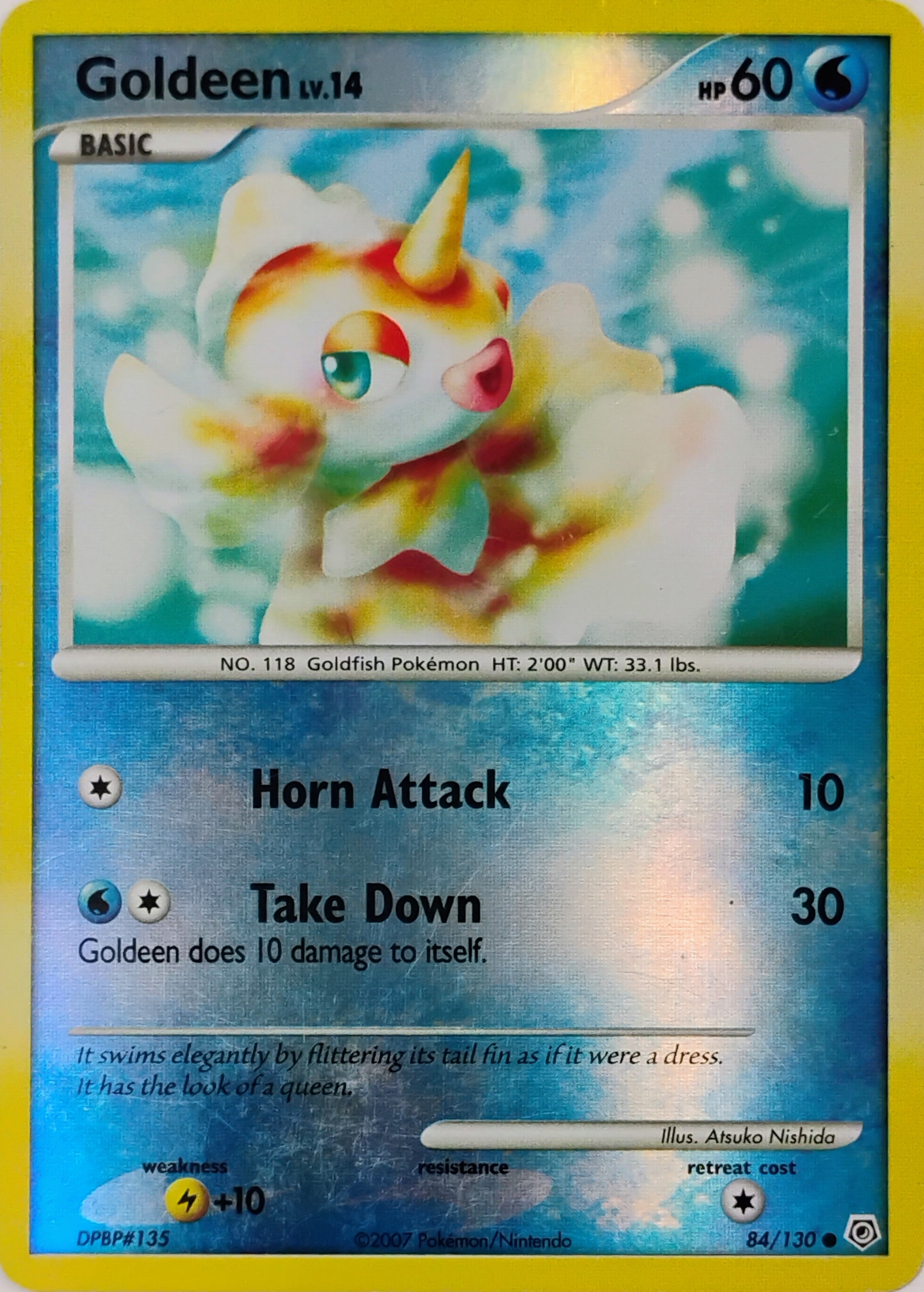 Pokémon tcg Goldeen Lv.14 84/130 Reverse