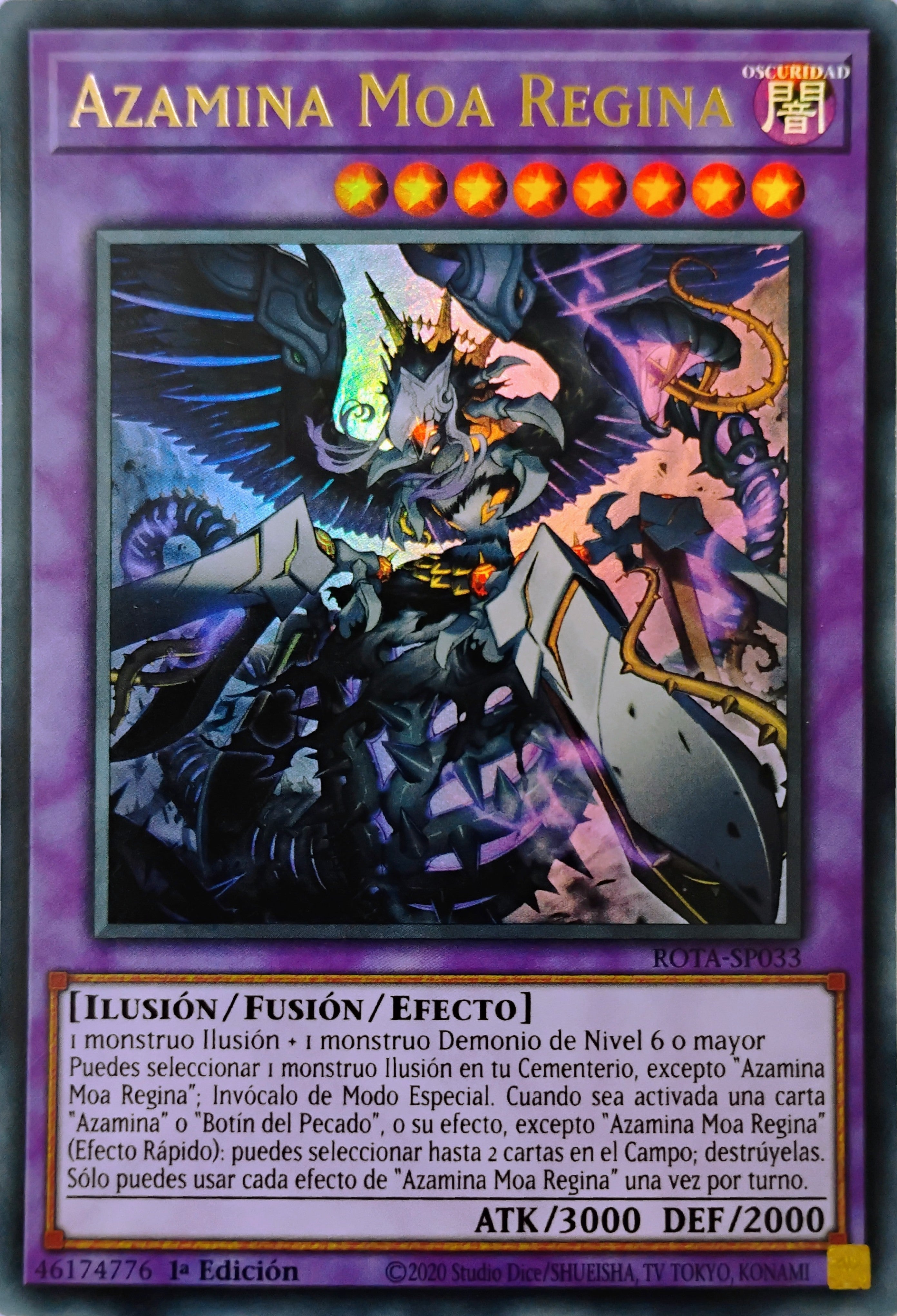 Yugioh! Azamina Moa Regina Rota-sp033 1st edition Ultra Rare