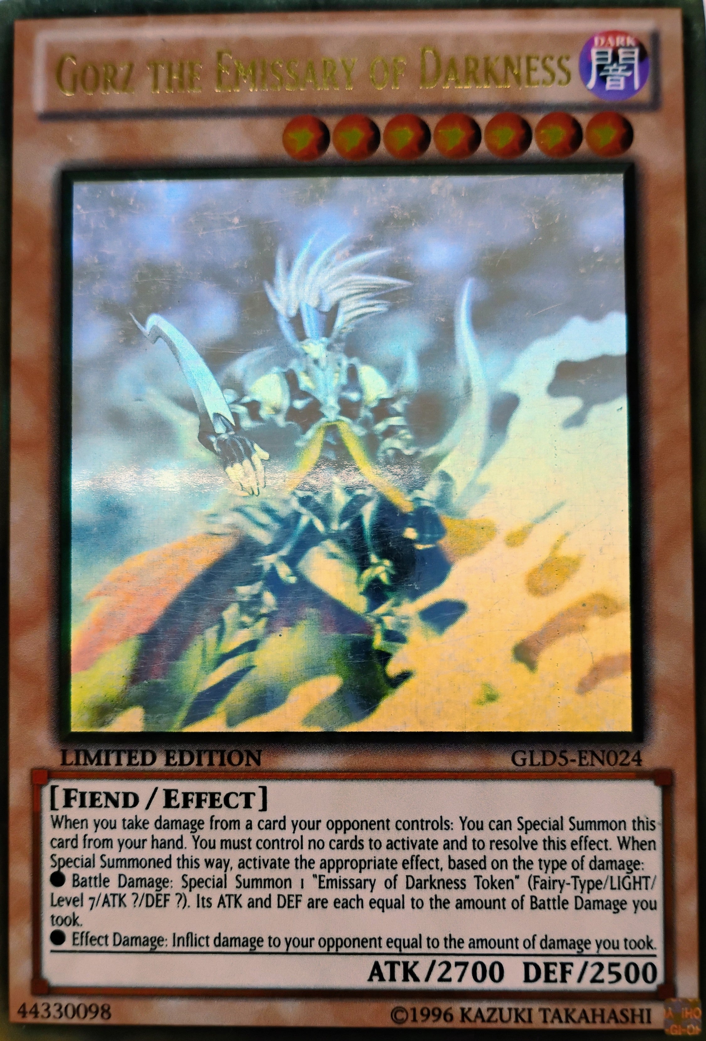 Yugioh! Gorz the emissary of darkness Gld5-en024 Ghost