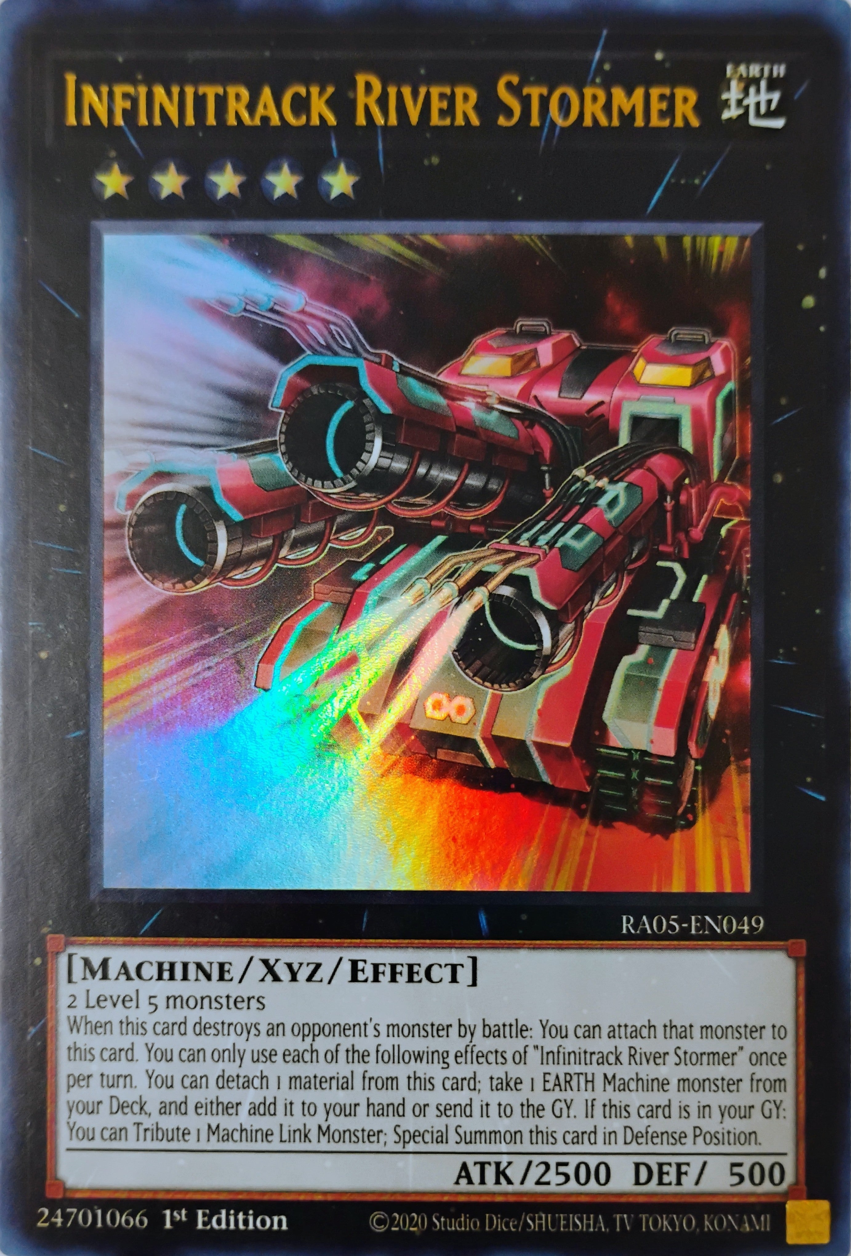 Yugioh! Infinitrack River Stormer Ra05-en049 1st edition Ultra Rare