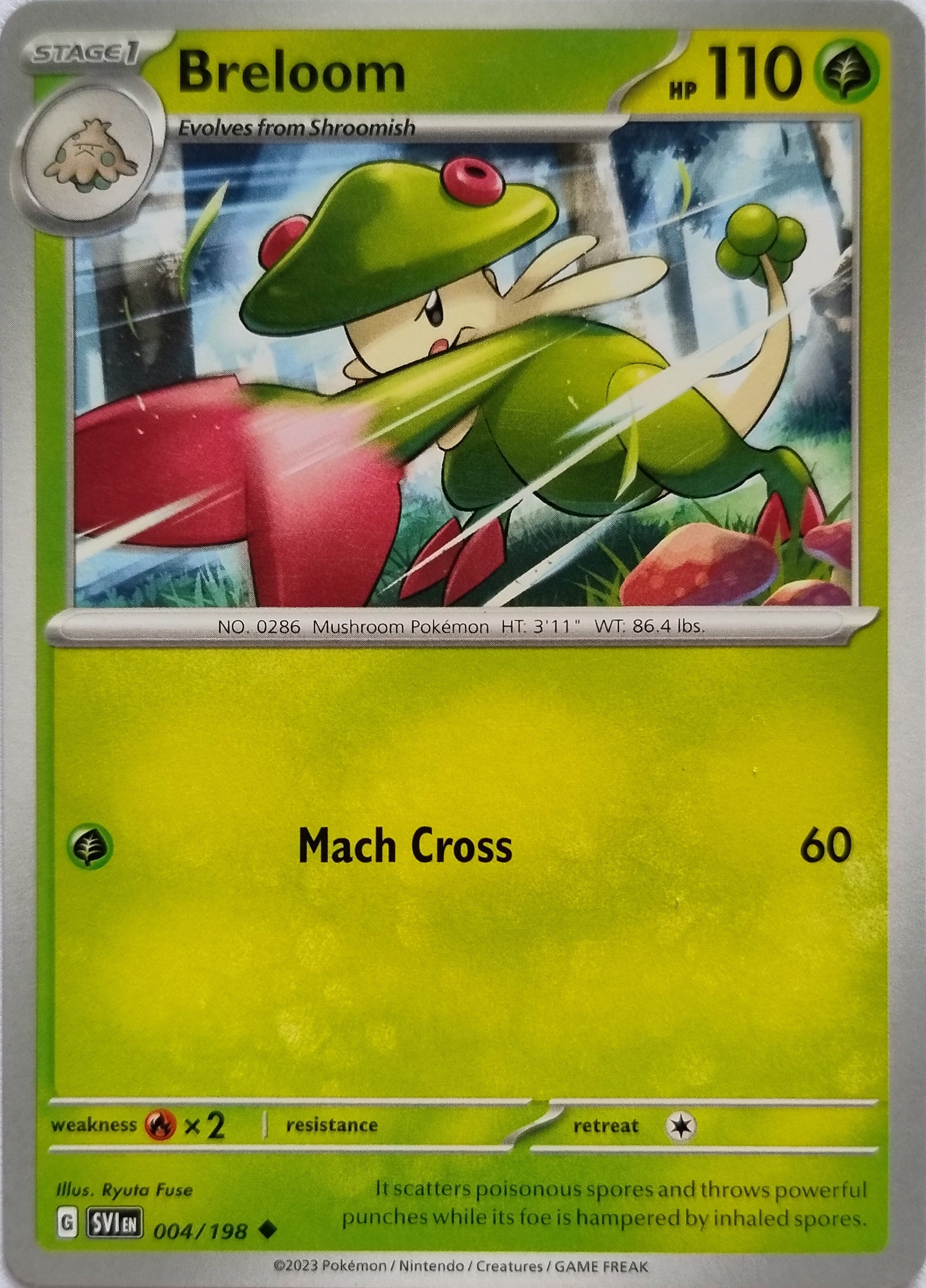 Pokémon Tcg Breloom 004/198
