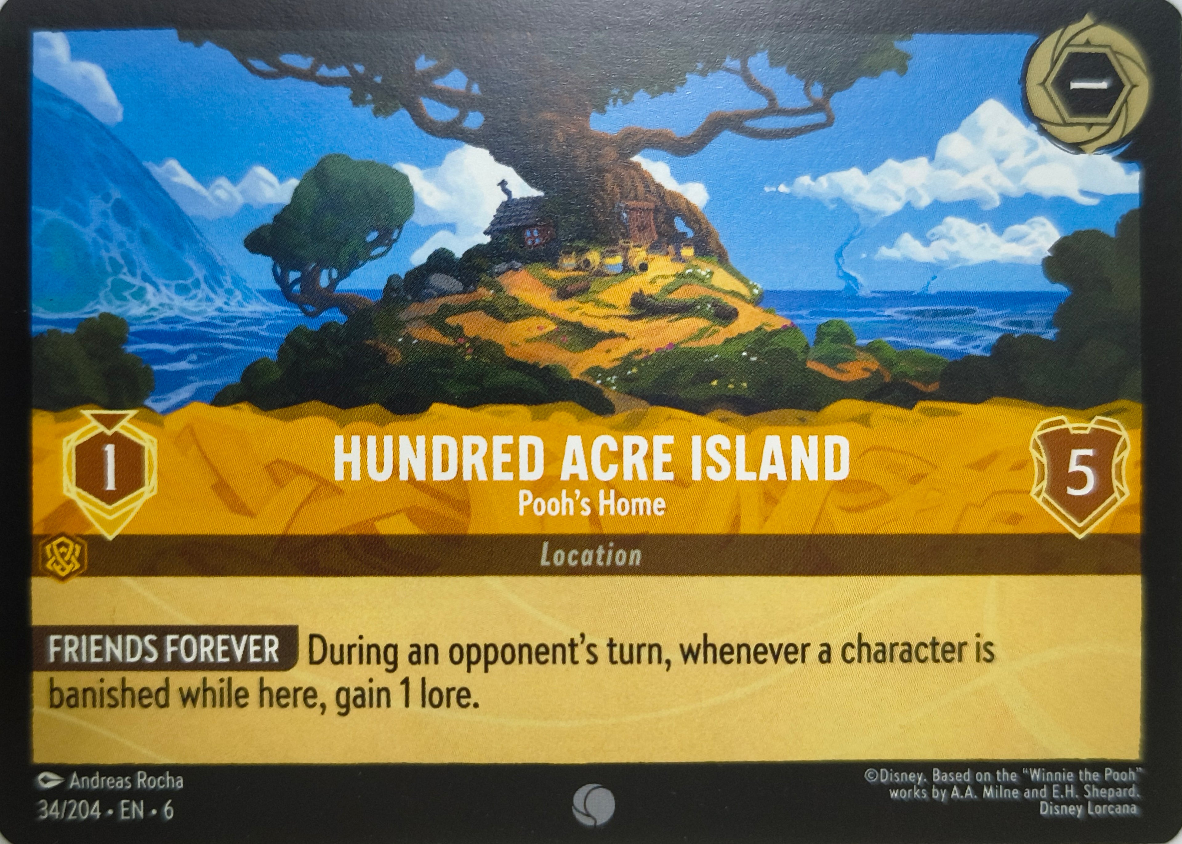 Disney Lorcana Hundred Acre Island 34/204
