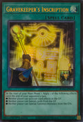 Yugioh! Gravekeeper's Inscription Blgg-en121 1st edition Ultra Rare