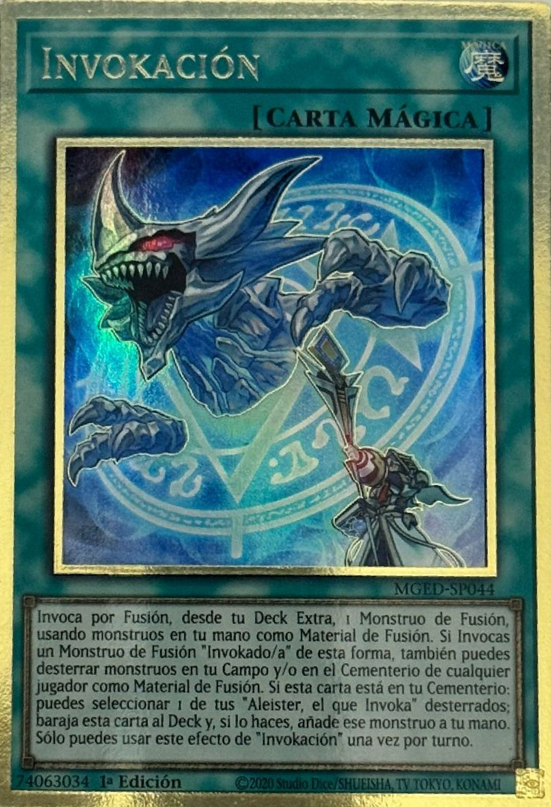 Yugioh! Invokación MGED-SP044 1a Edición Gold Rare