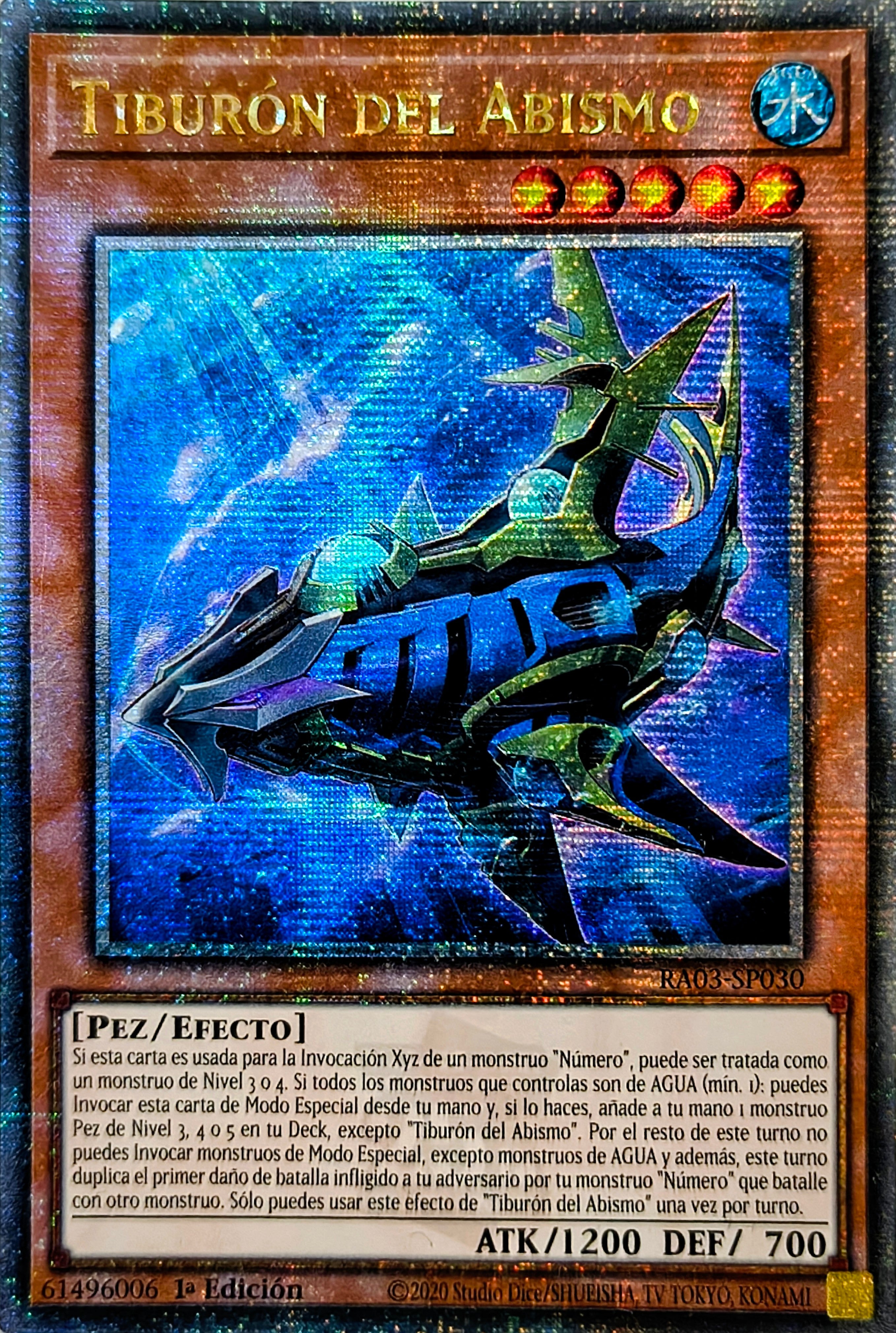 Yugioh! Tiburón Del Abismo Ra03-Sp030 1st Edition Quarter Century