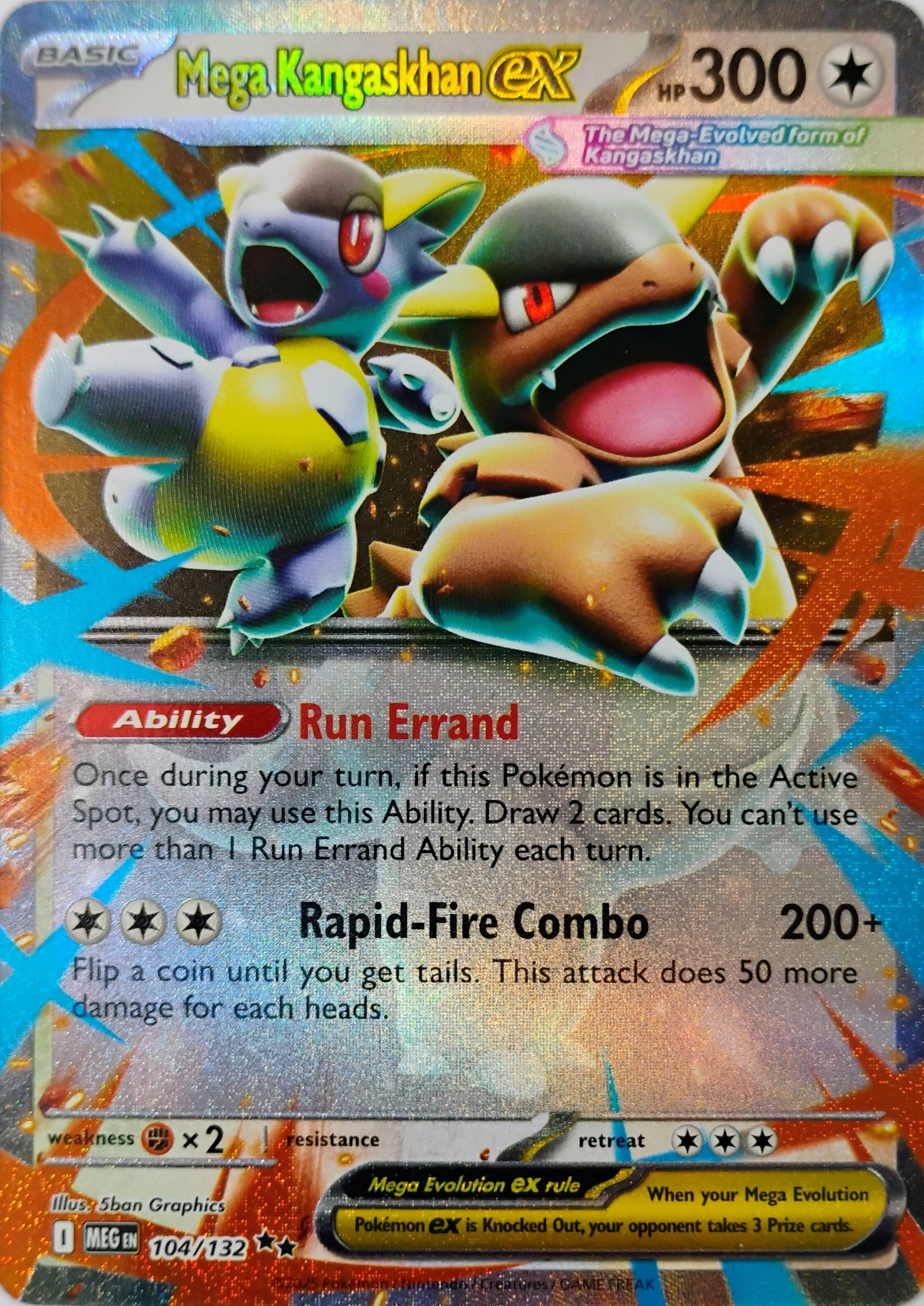 Pokémon tcg Mega Kangaskhan Ex 104/132