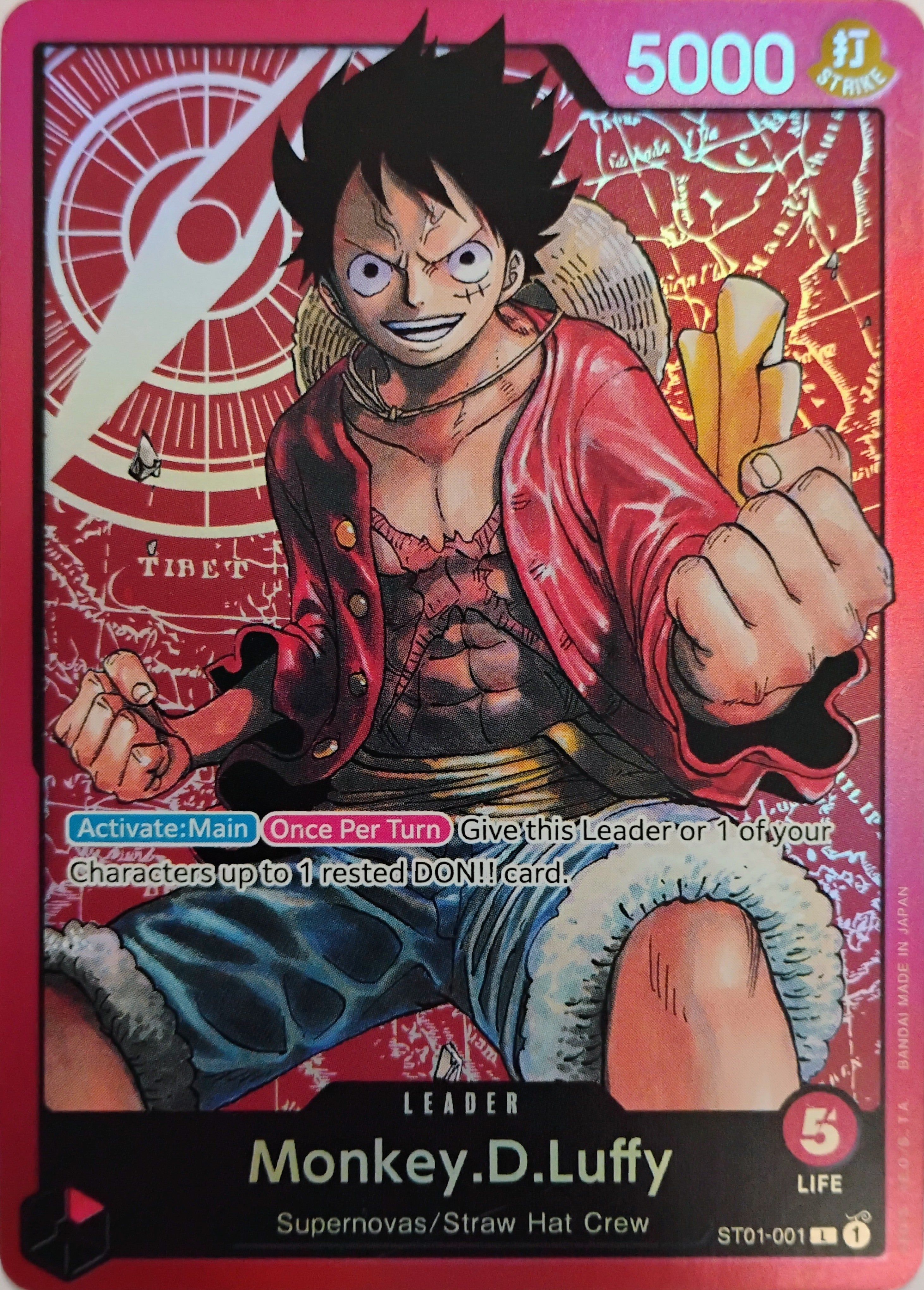 One piece Monkey.D.Luffy St01-001 Foil