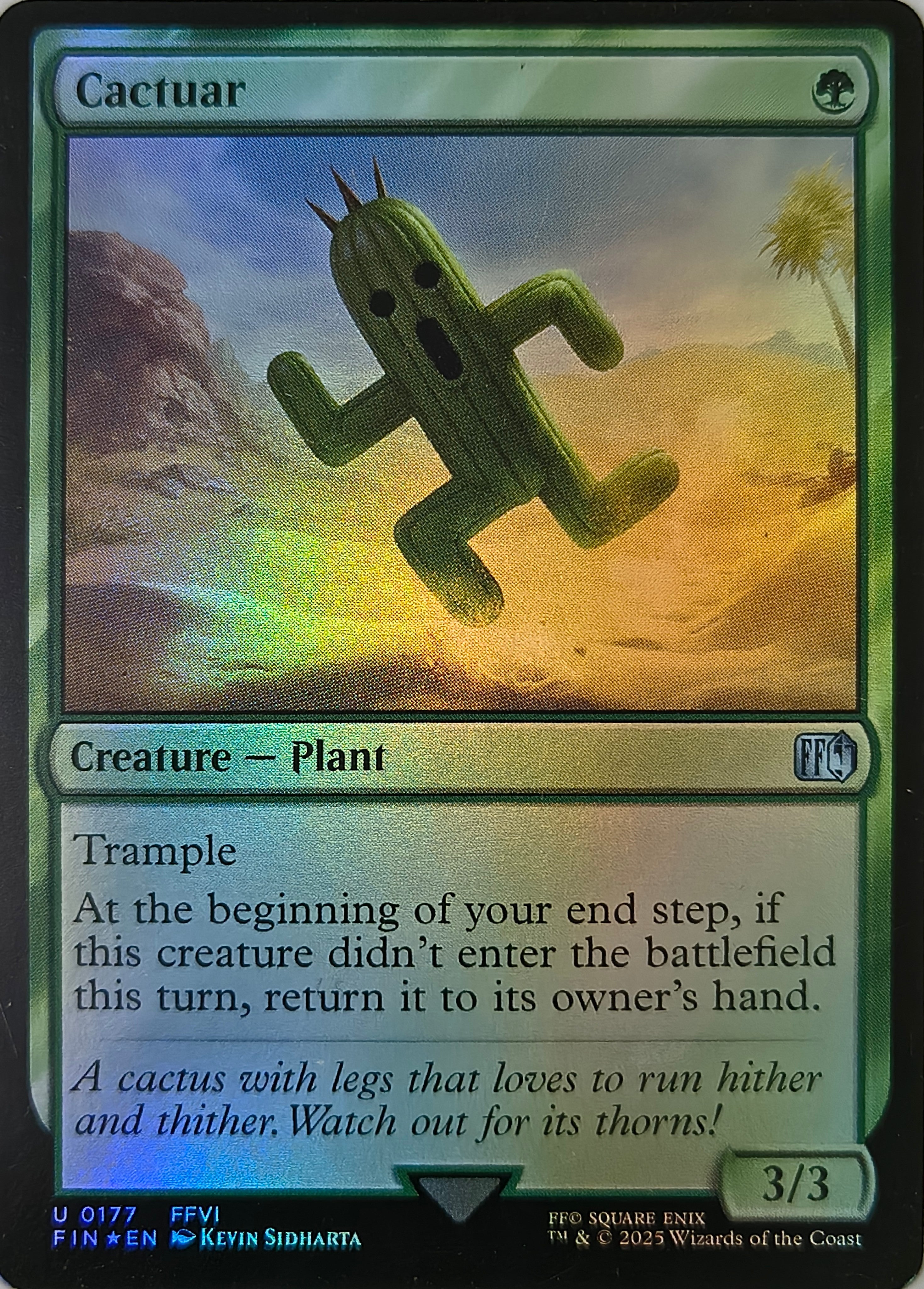Magic tcg Cactuar 0177 Foil