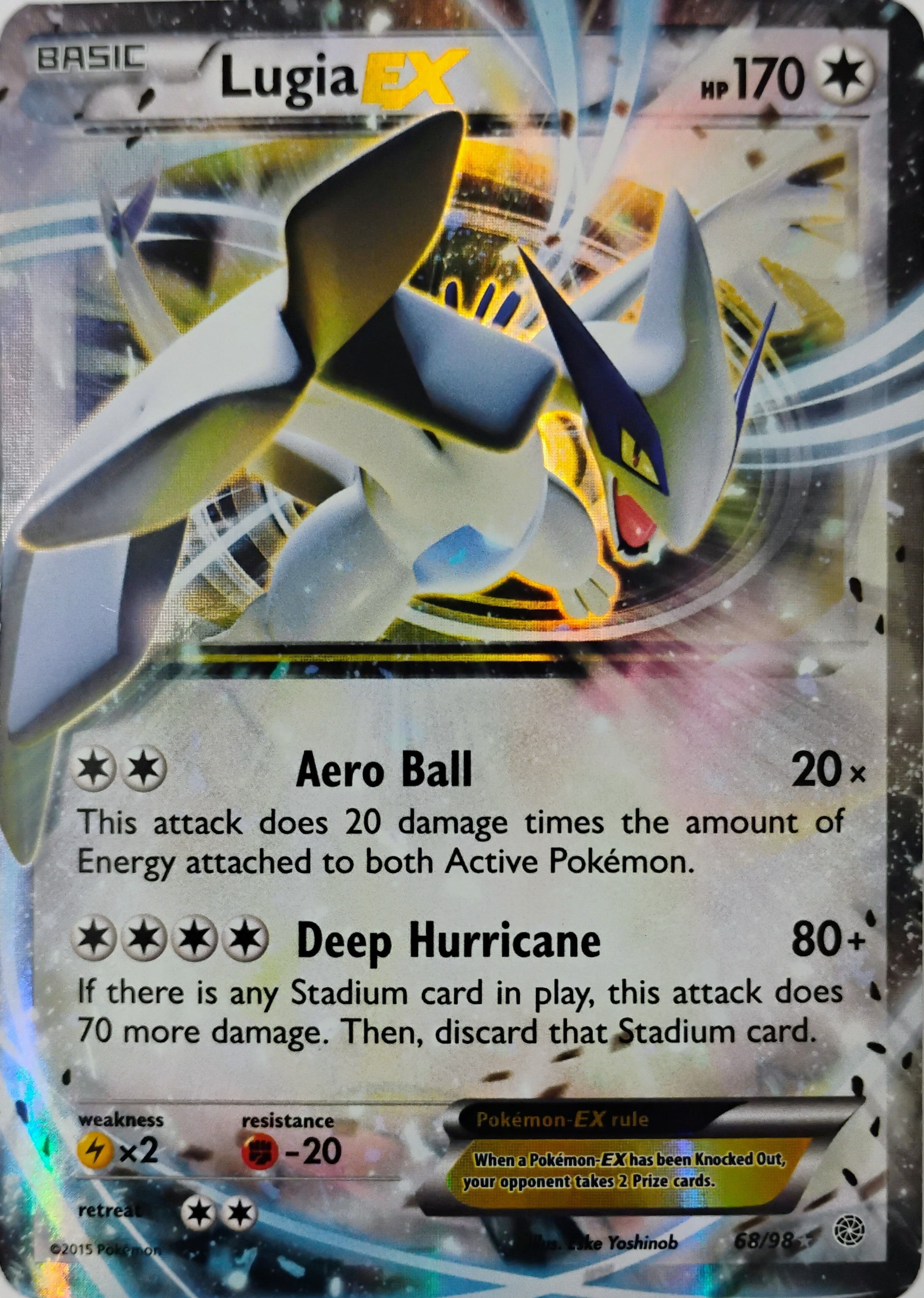 Pokémon tcg Lugia Ex 68/98