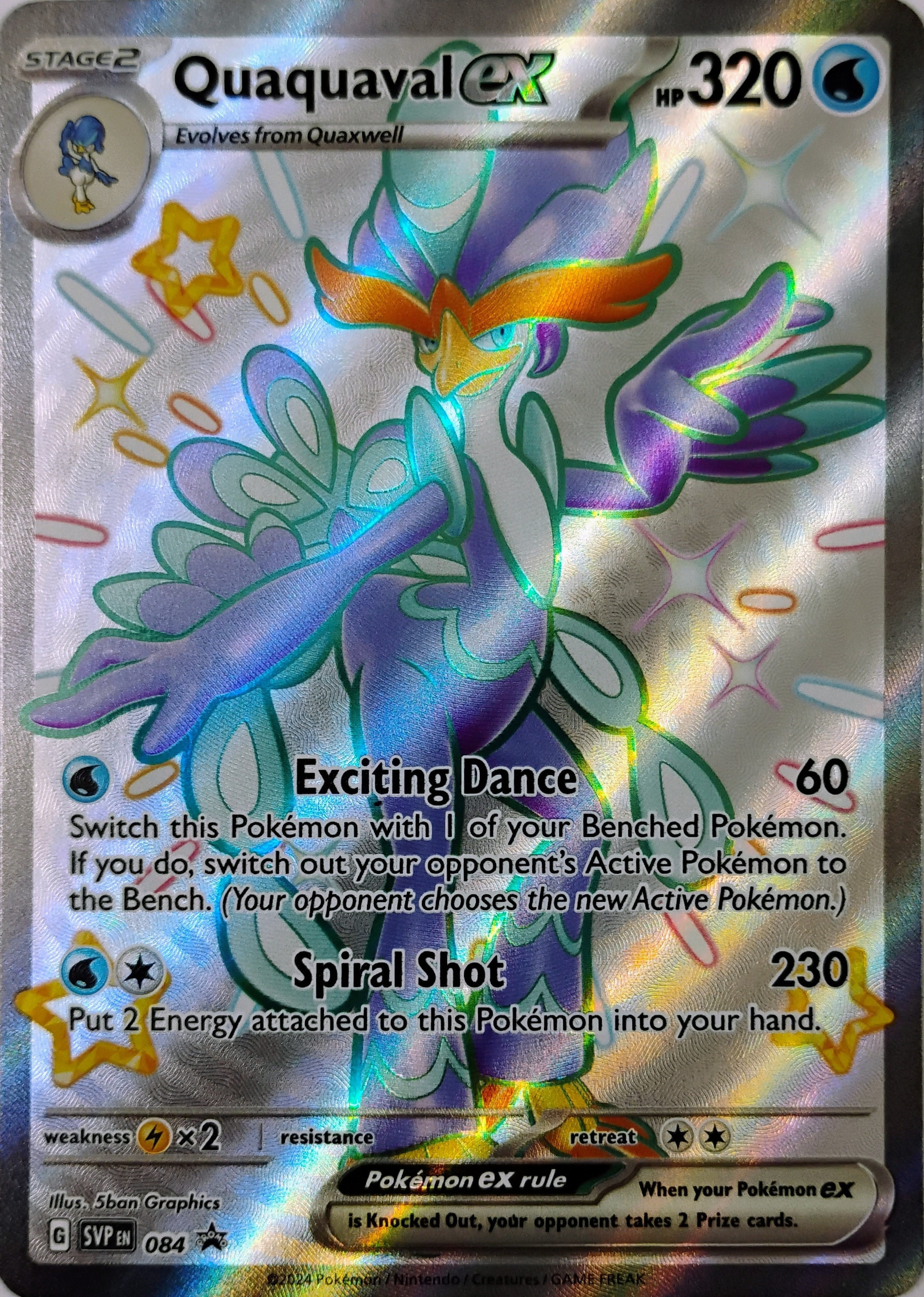 Pokémon tcg Quaquaval Ex 084