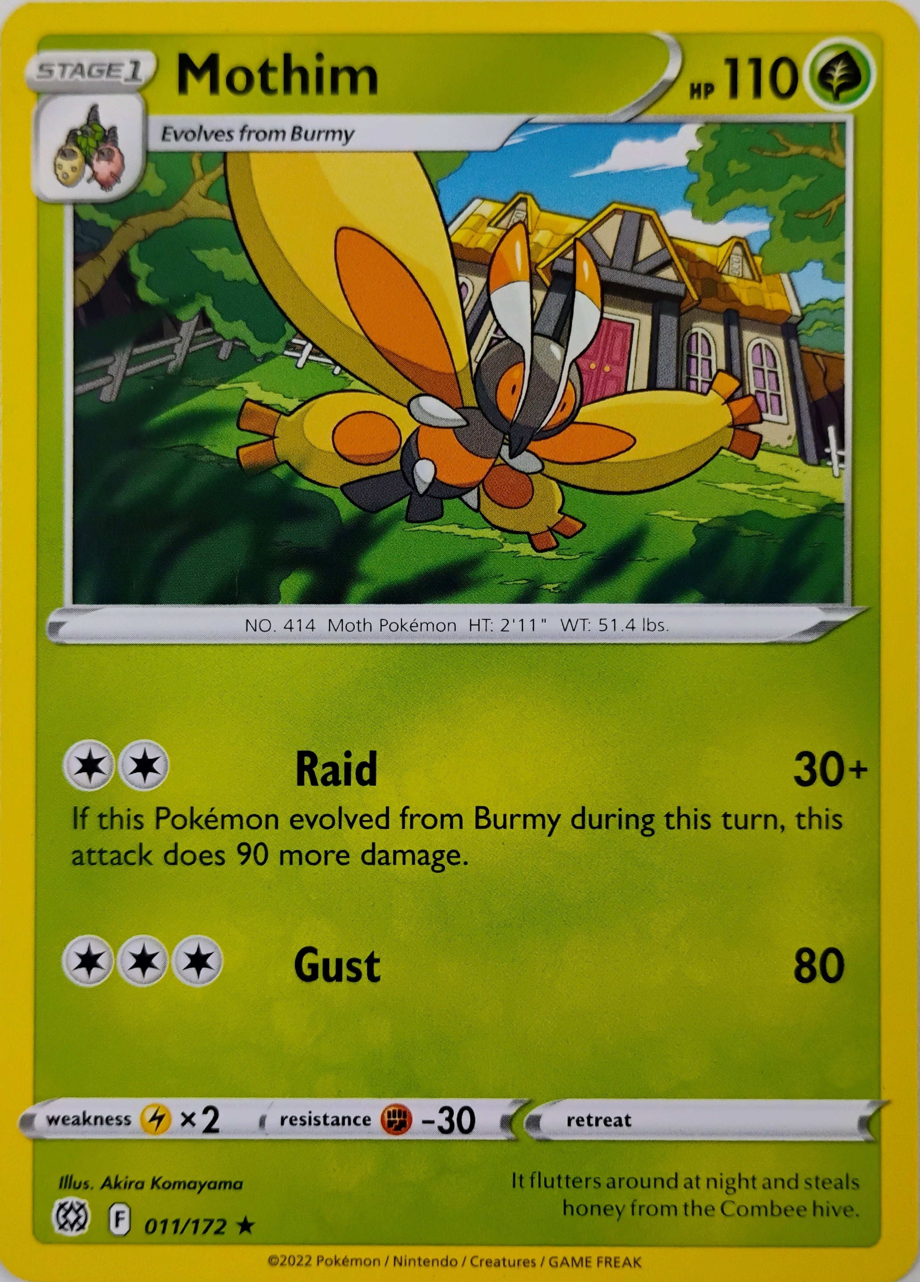 Pokémon tcg Mothim 011/172