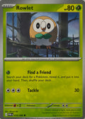 Pokémon tcg Rowlet 010/088