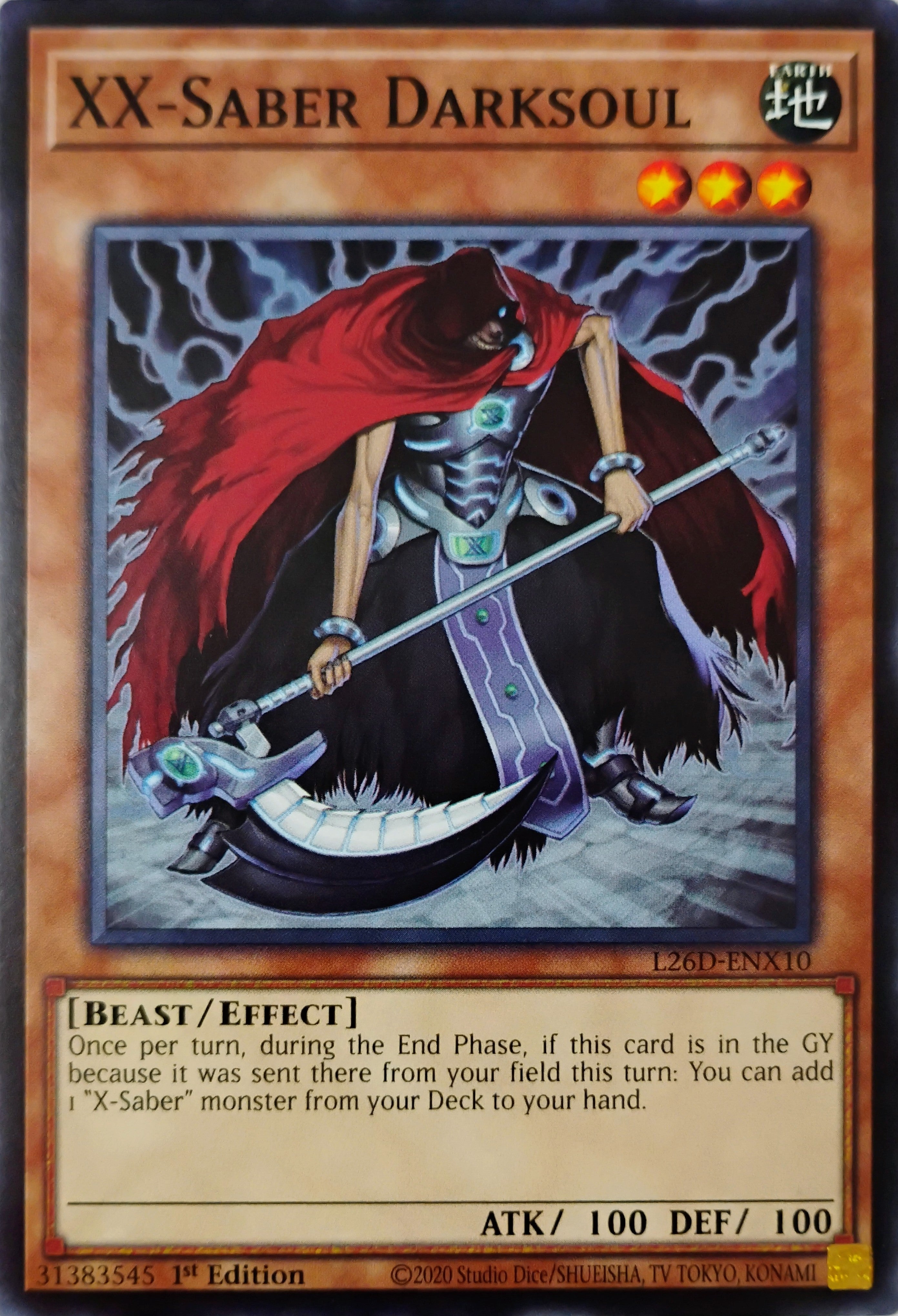 Yugioh! XX-Saber Darksoul L26D-ENX10 1st edition