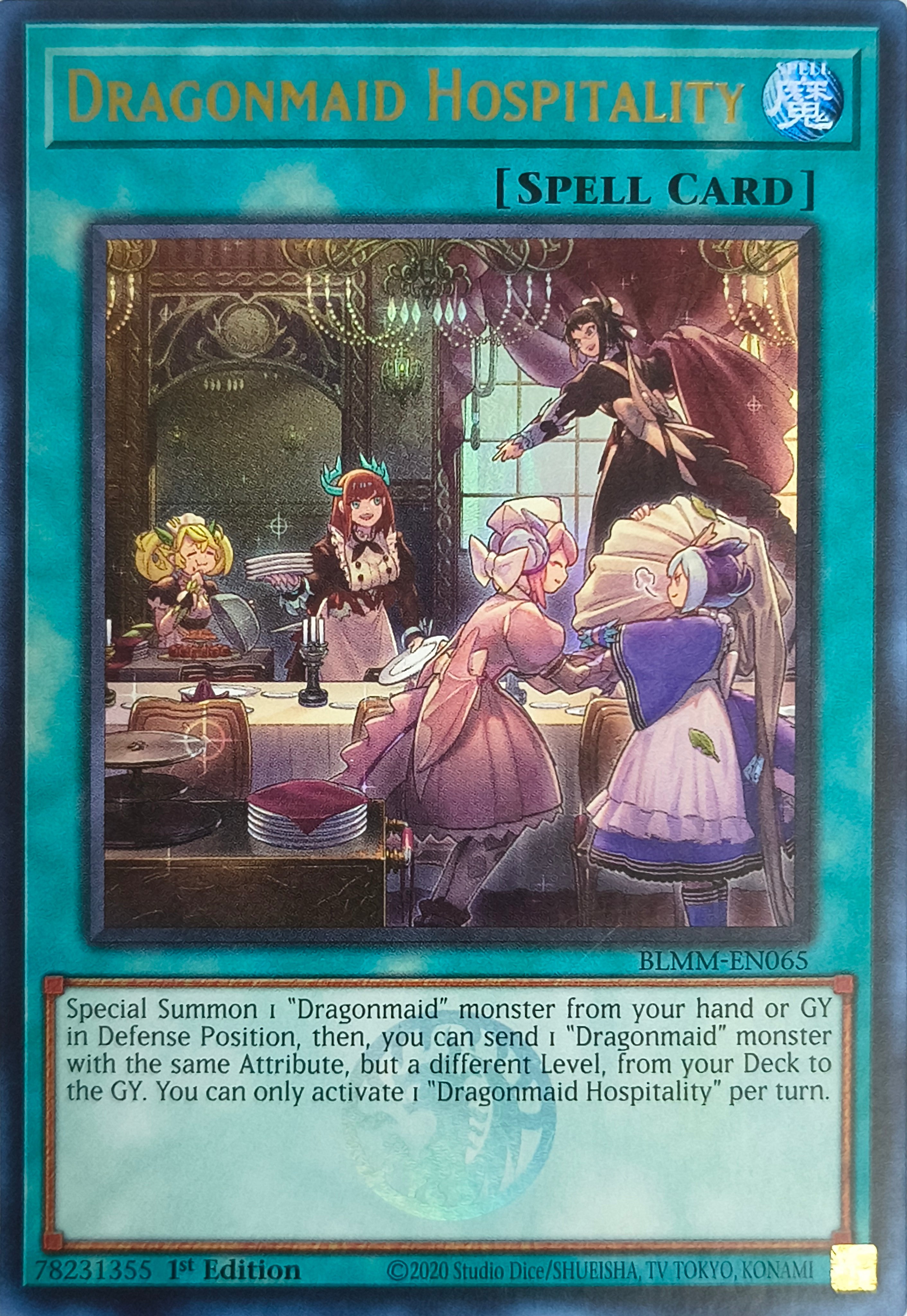 Yugioh! Dragonmaid Hospitality Blmm-En065 1st Edition Ultra Rare