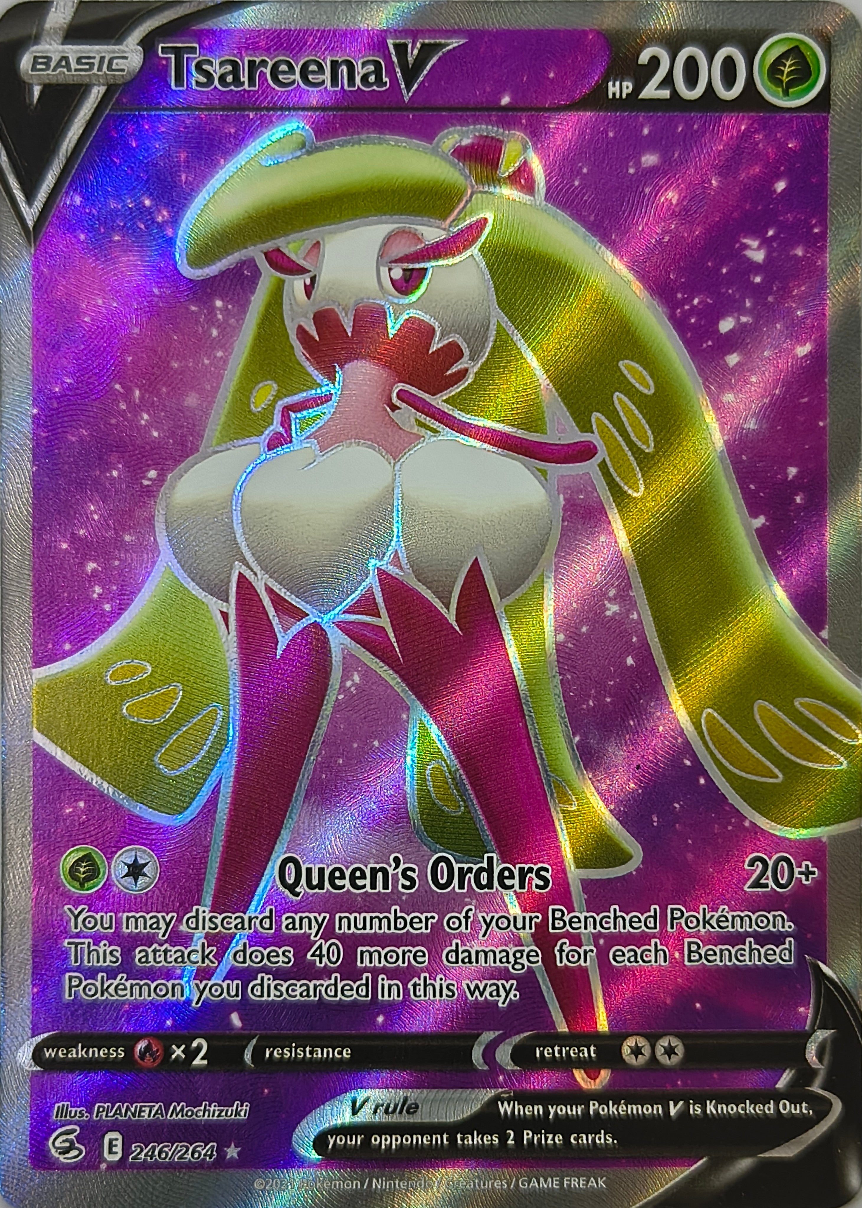 Pokémon tcg Tsareena V 246/264