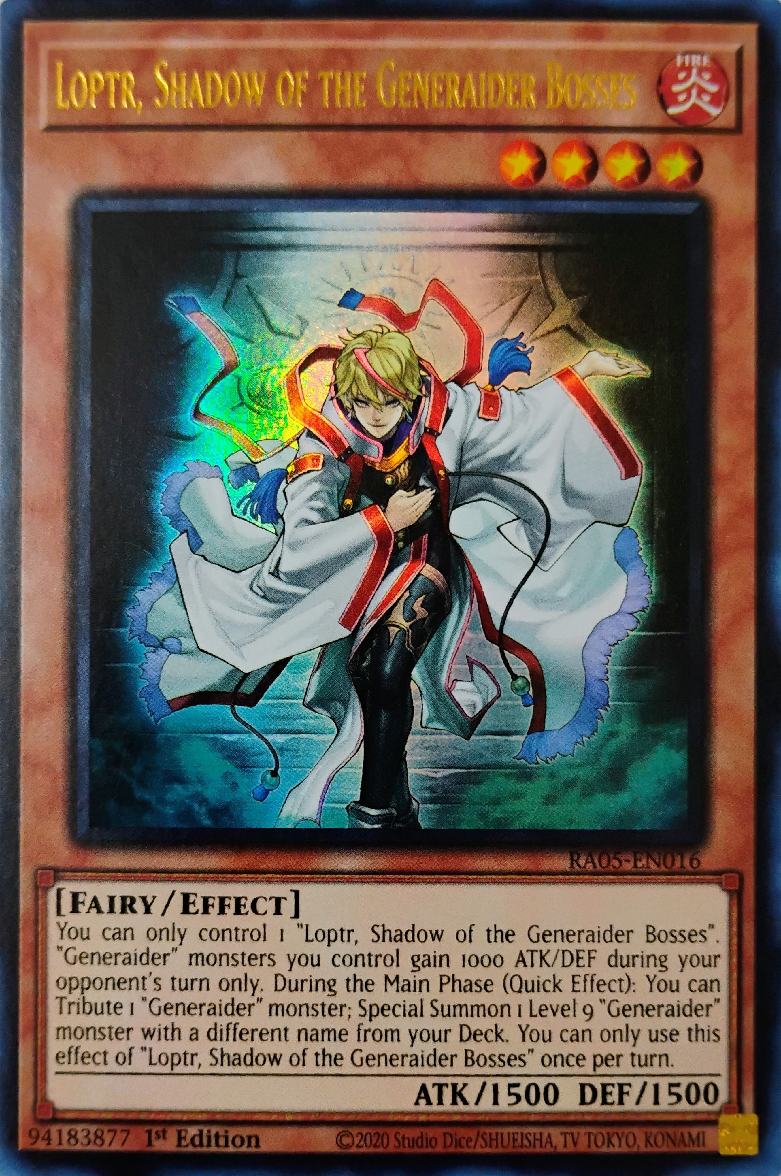 Yugioh! Loptr, Shadow Of The Generaider Bosses Ra05-en016 Ultra Rare