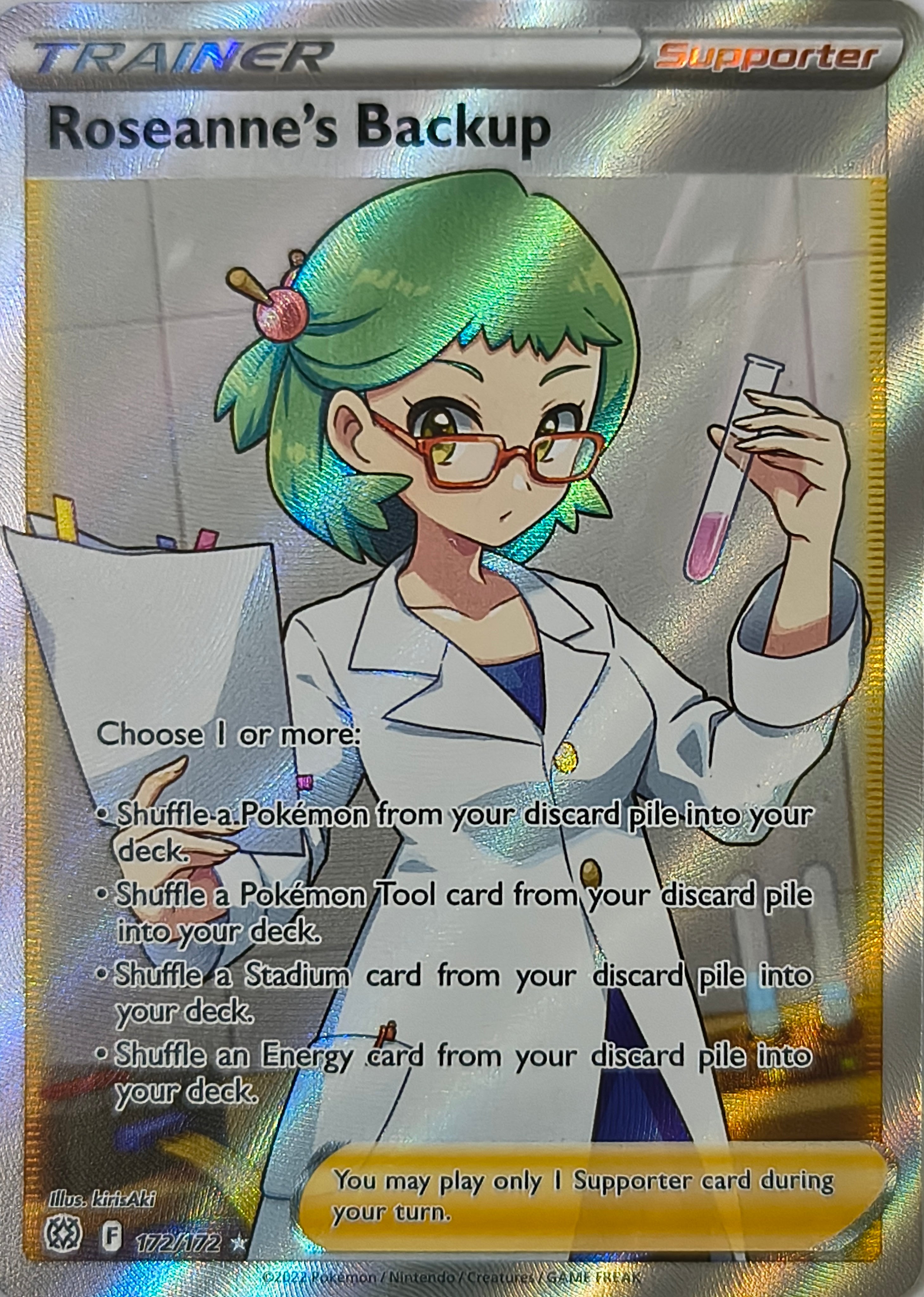 Pokémon tcg Roseanne's Backup 172/172