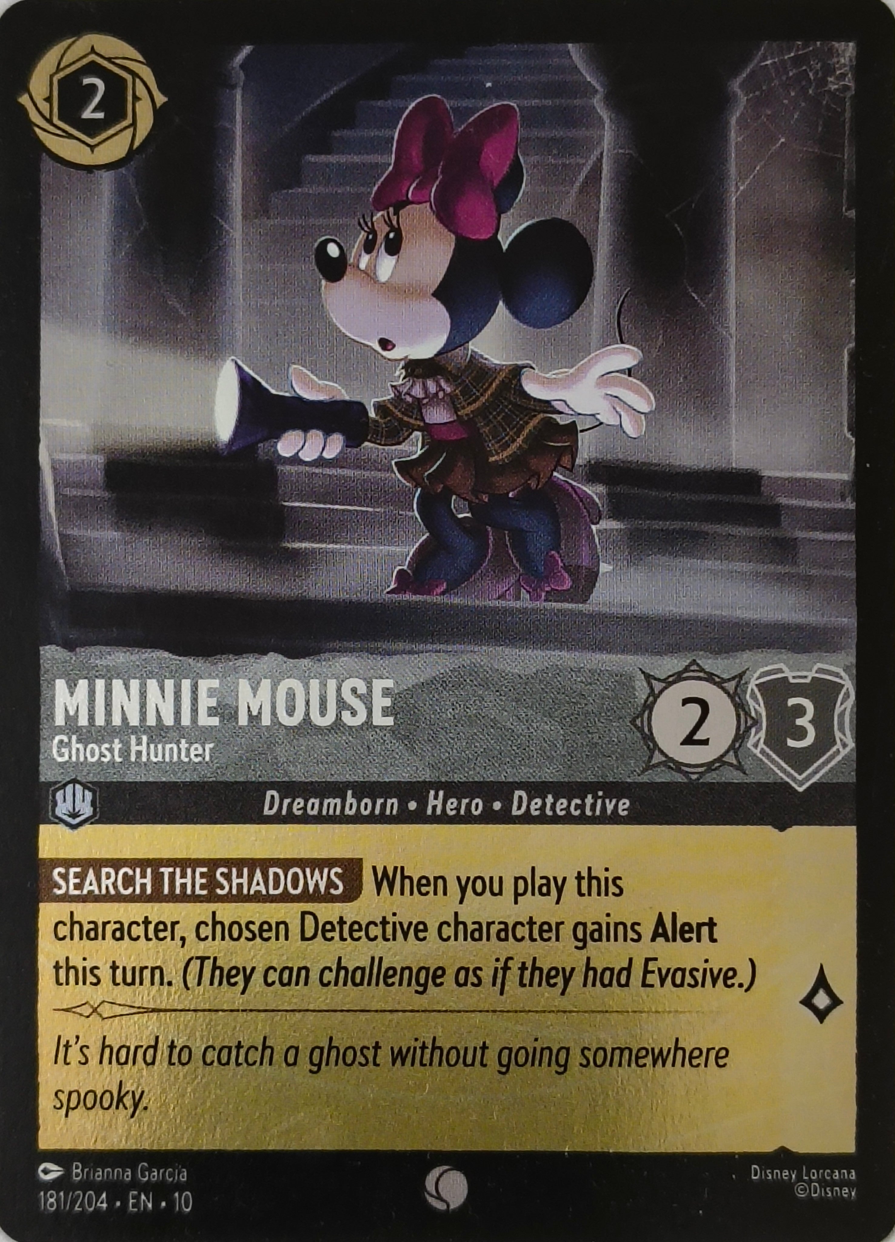 Disney Lorcana Minnie Mouse 181/204 Foil