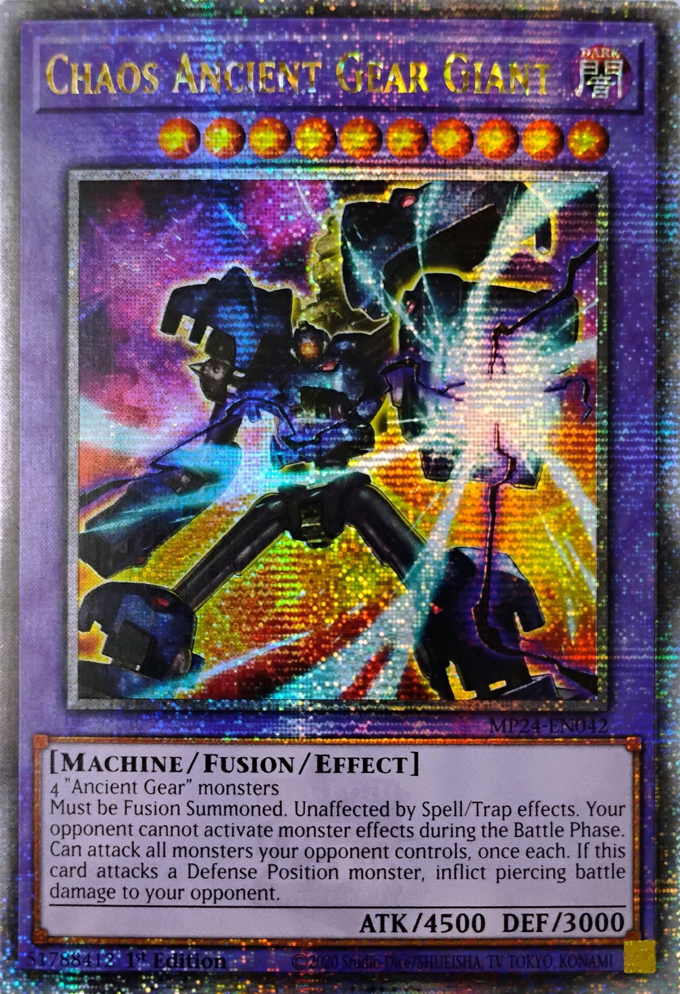 Yugioh! Chaos Ancient Gear Giant Mp24-en042 Quarter Century