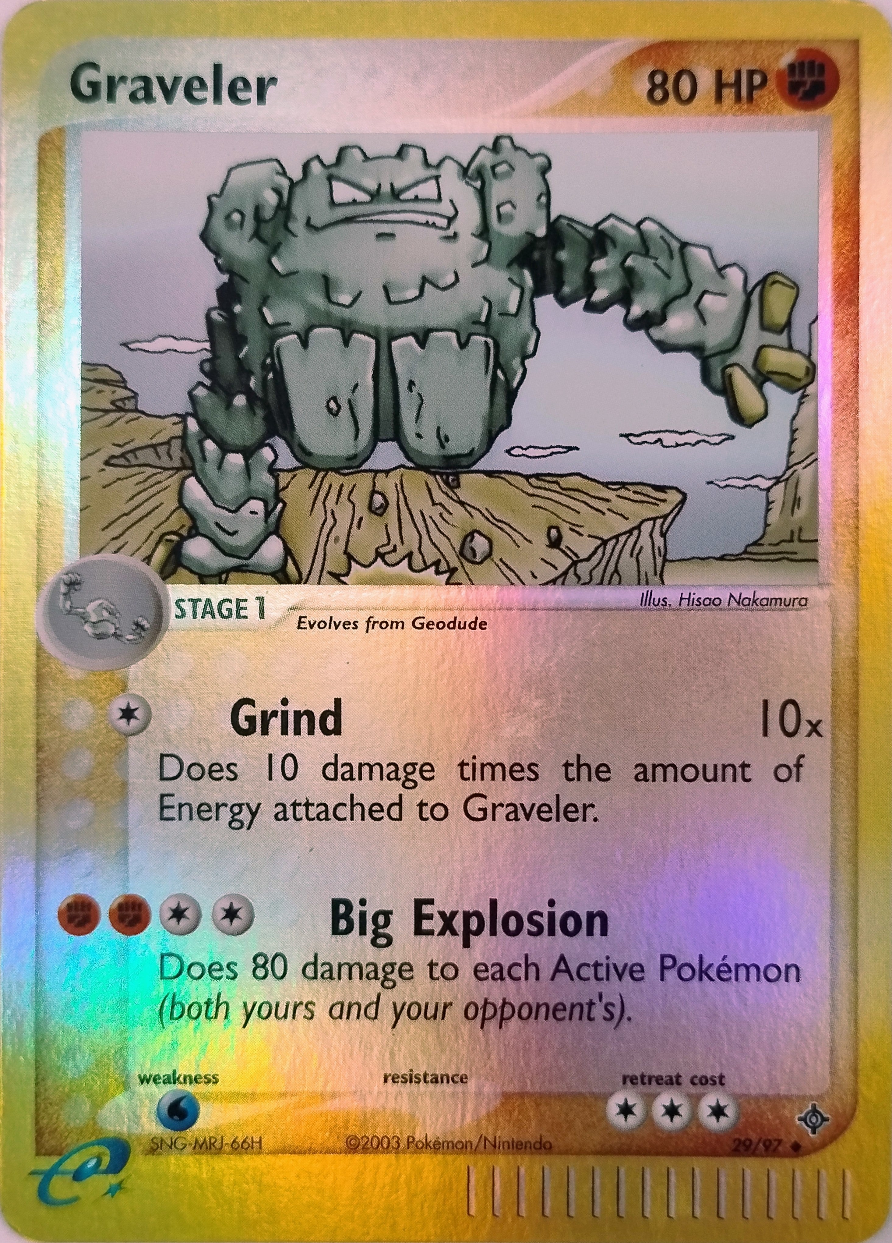 Pokémon Tcg Graveler 29/97 Reverse