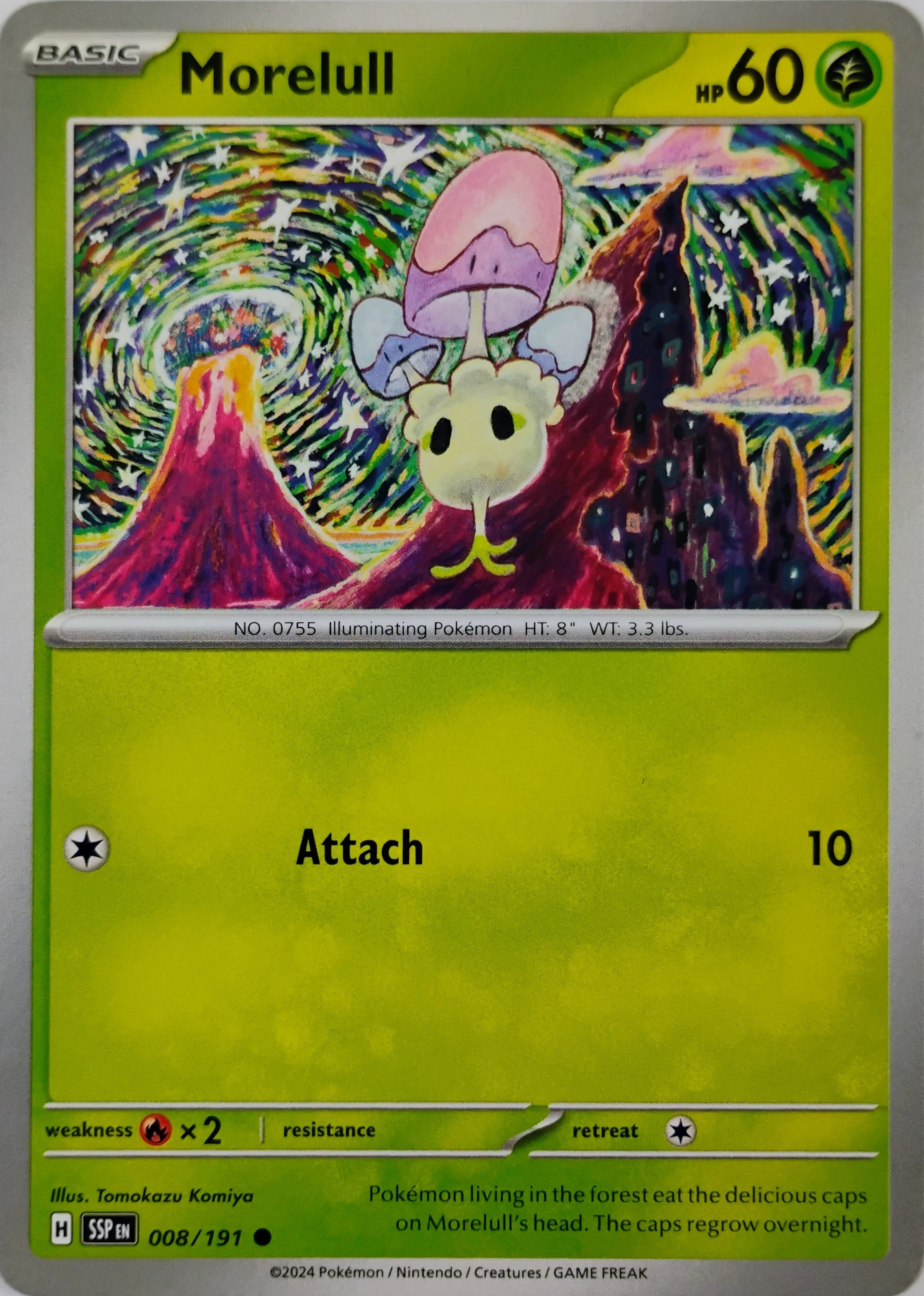 Pokémon tcg Morelull 008/191