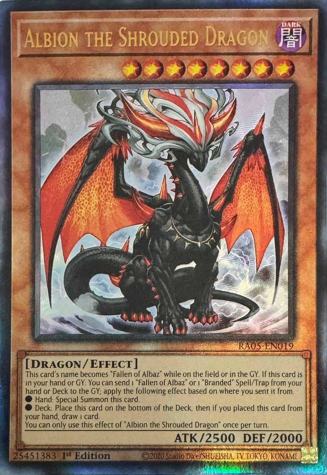 Yugioh! Albion the Shrouded Dragon Ra05-en019 1st edition Ultimate