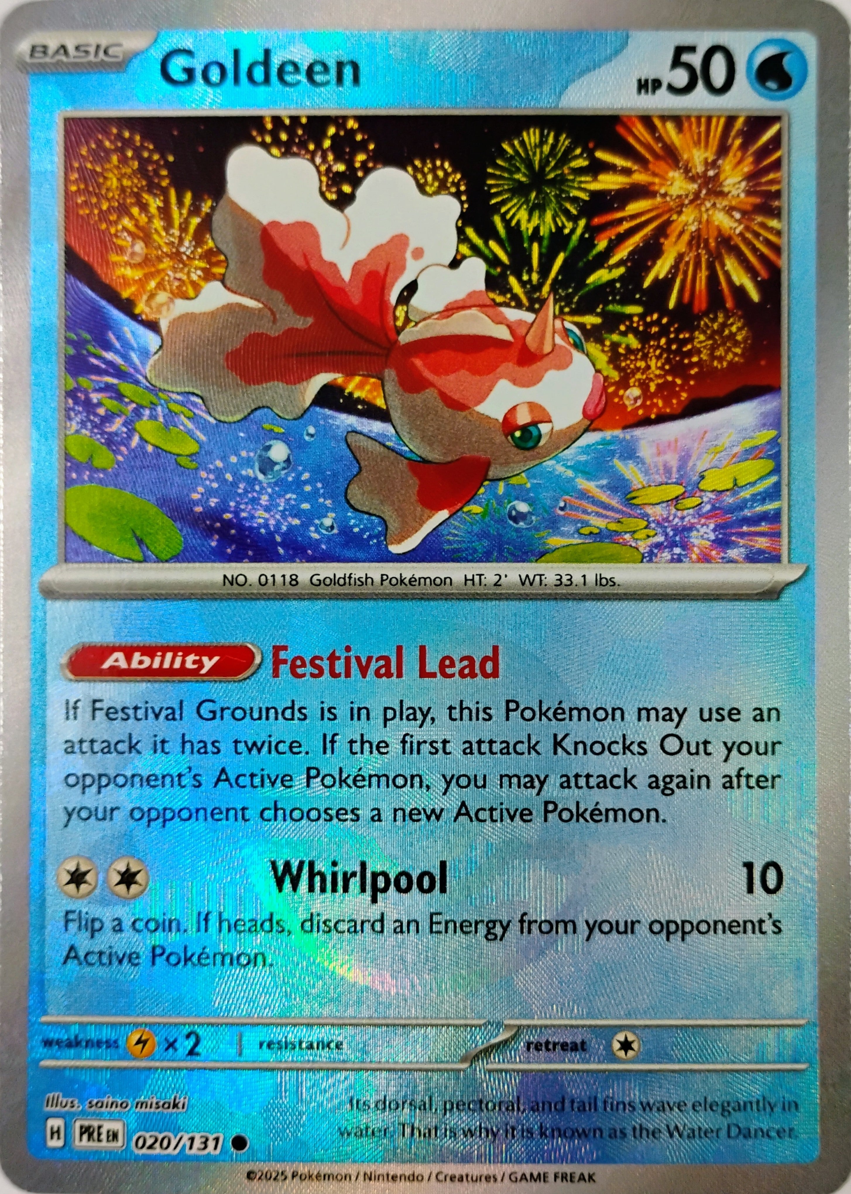 Pokémon tcg Goldeen 020/131 (Poke Ball)