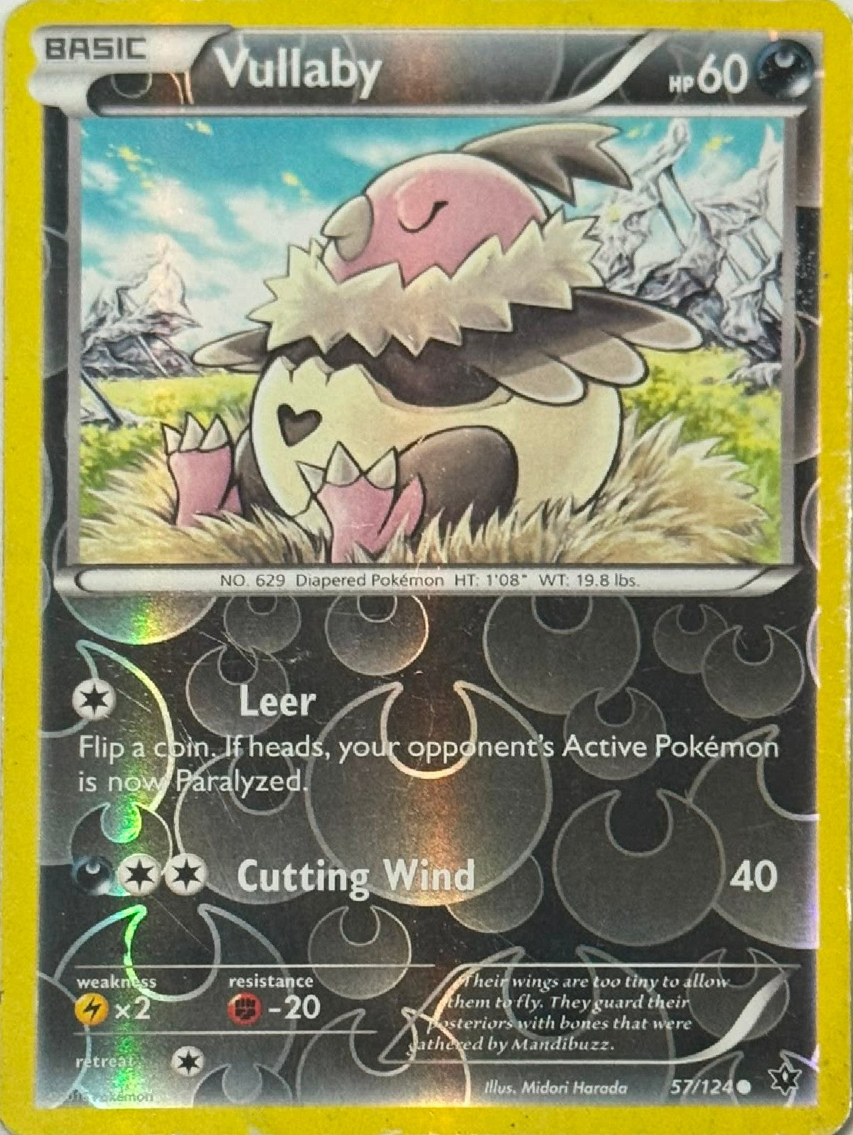 Pokémon Tcg Vullaby 57/124 Reverse