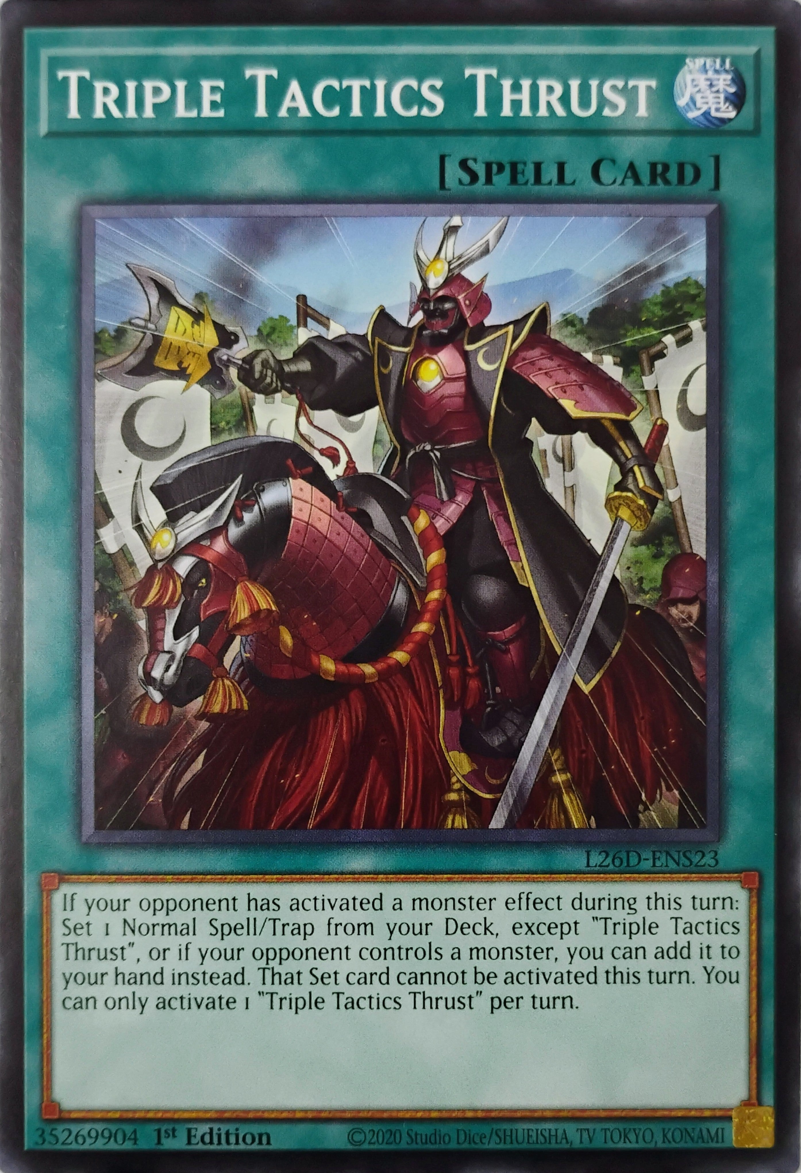 Yugioh! Triple Tactics Thrust L26D-ENS23 1st edition